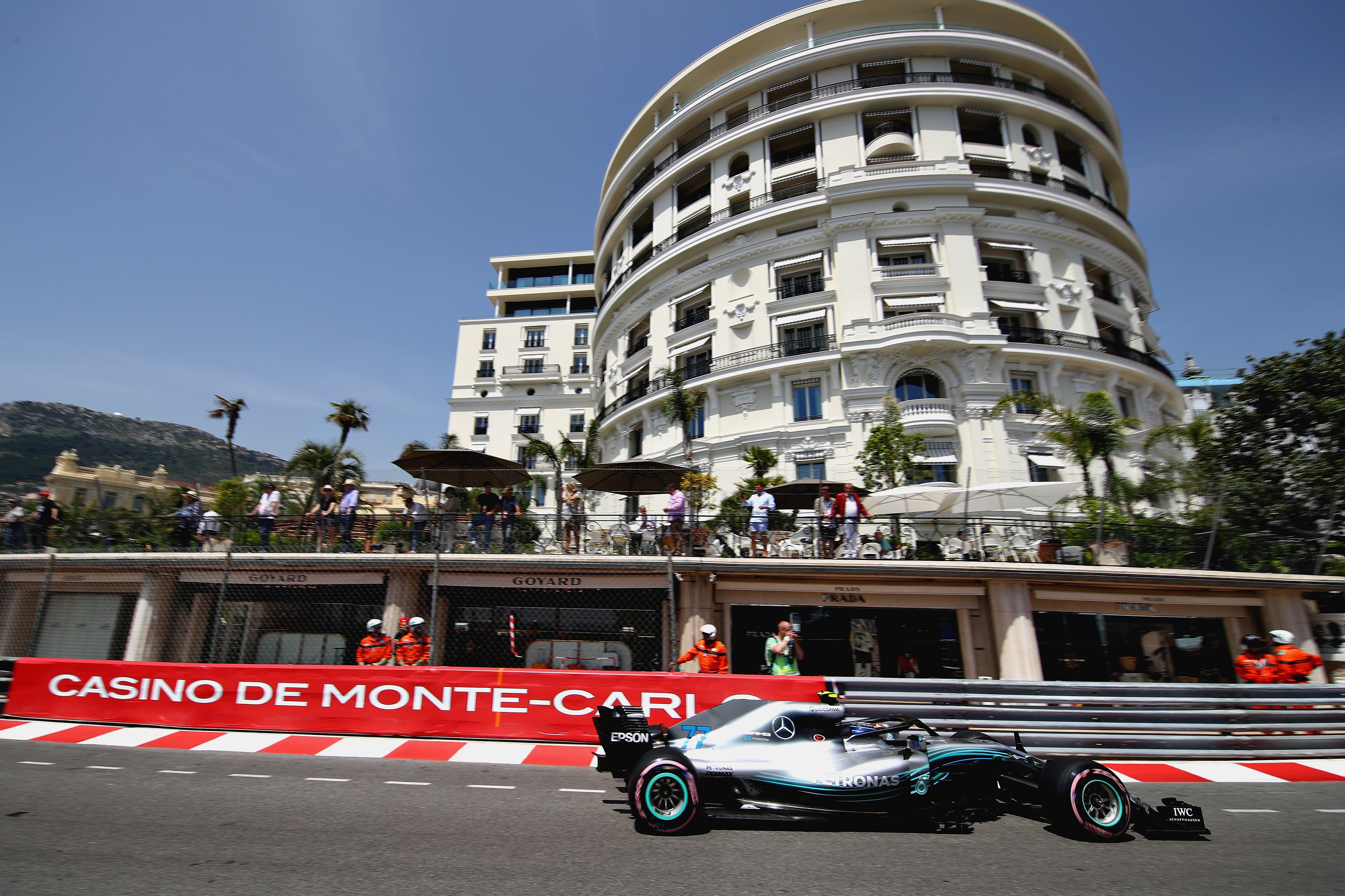 Valtteri Bottas’s Mercedes in action, 2018