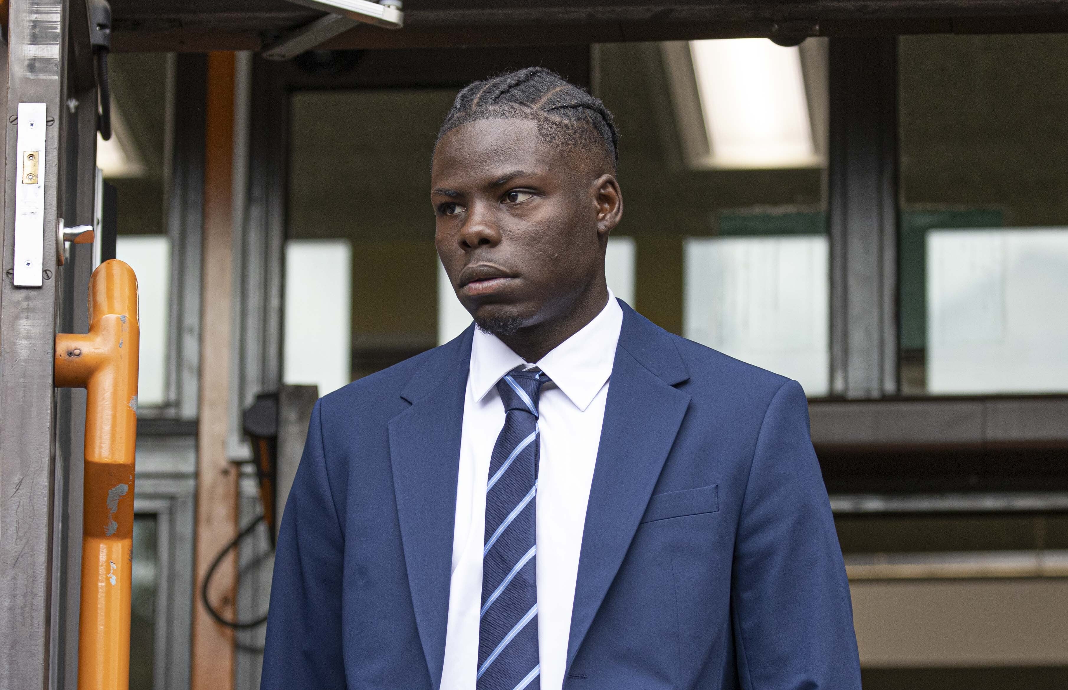 Premier League footballer Kurt Zouma's brother Yoan Zouma arrives in Thames Magistrates' Court