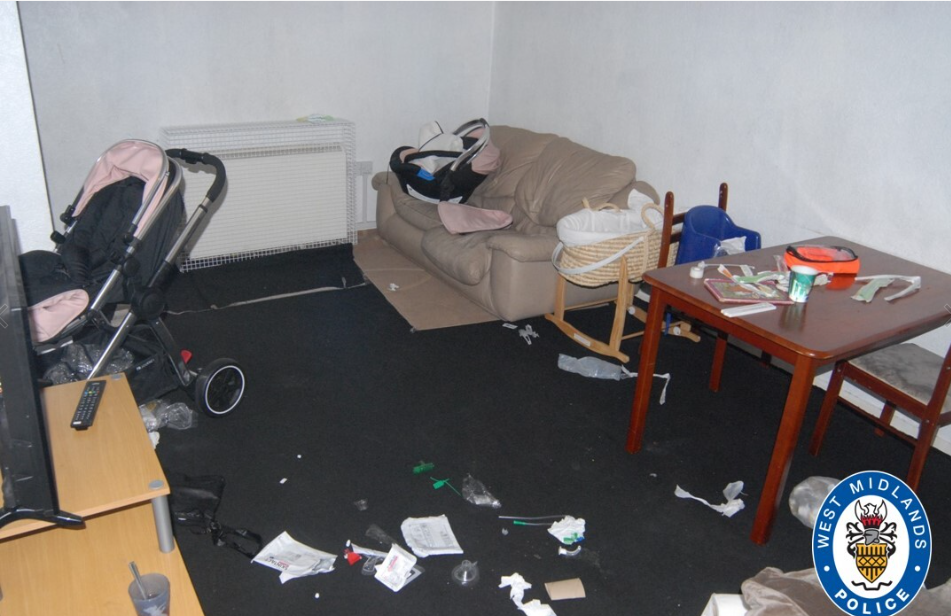 The living room of the flat where Kemarni died