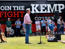 Georgia election results - live: Trump foe Brian Kemp wins primary as Herschel Walker secures GOP Senate nom