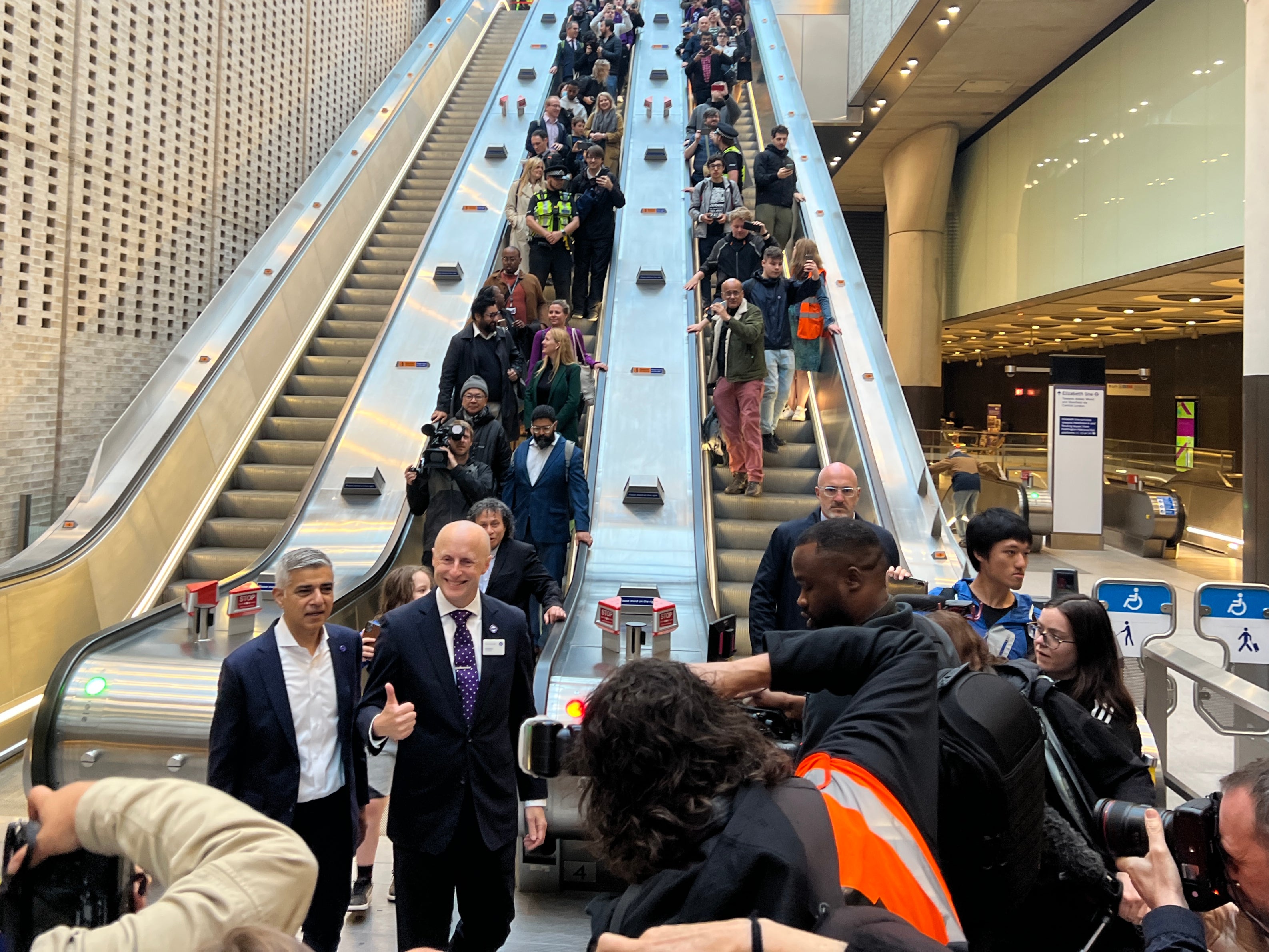 Action station: London mayor Sadiq Khan and Andy Byford, commissioner of Transport for London, at Paddington station