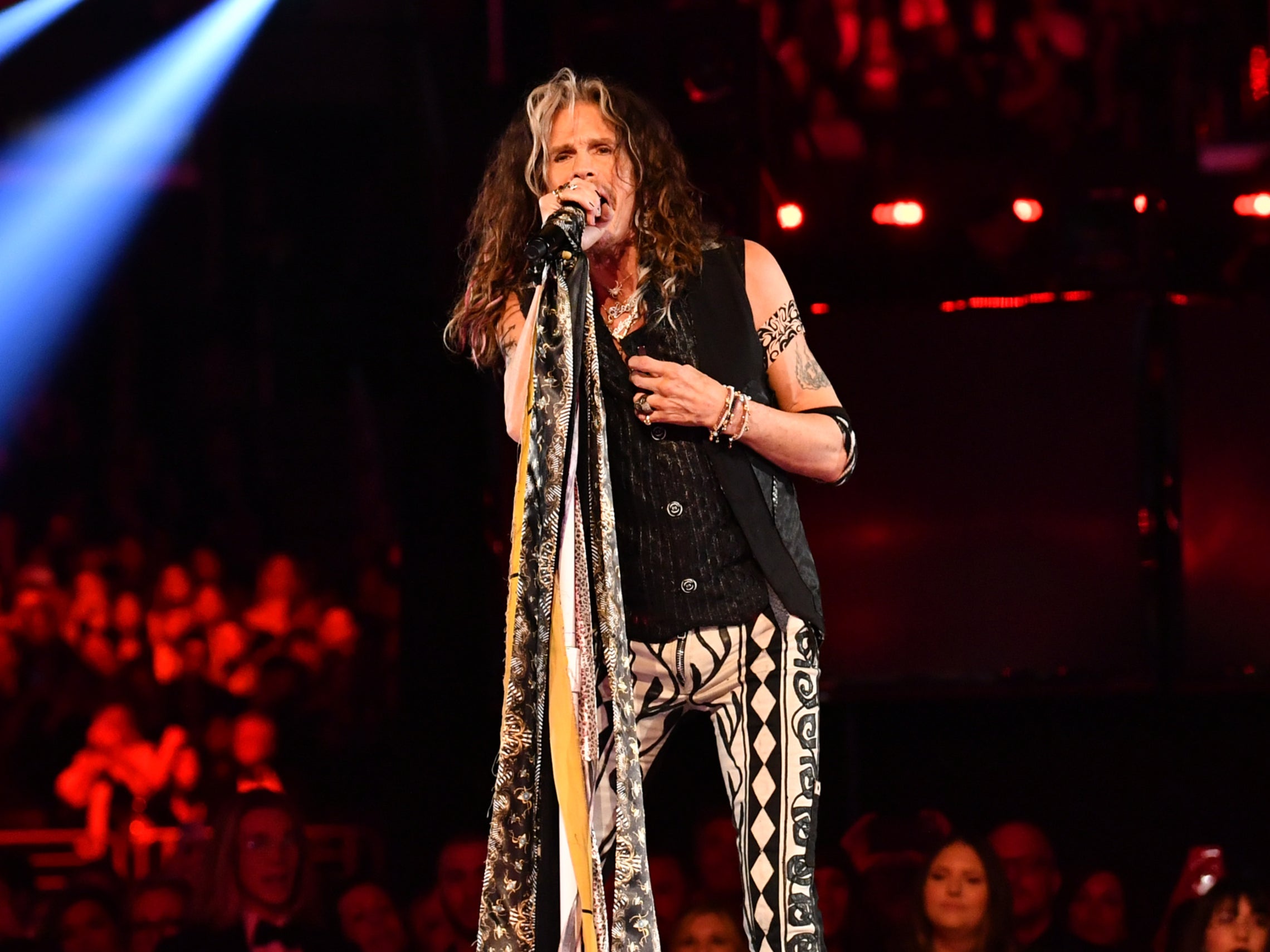 Steven Tyler performs at the Grammys