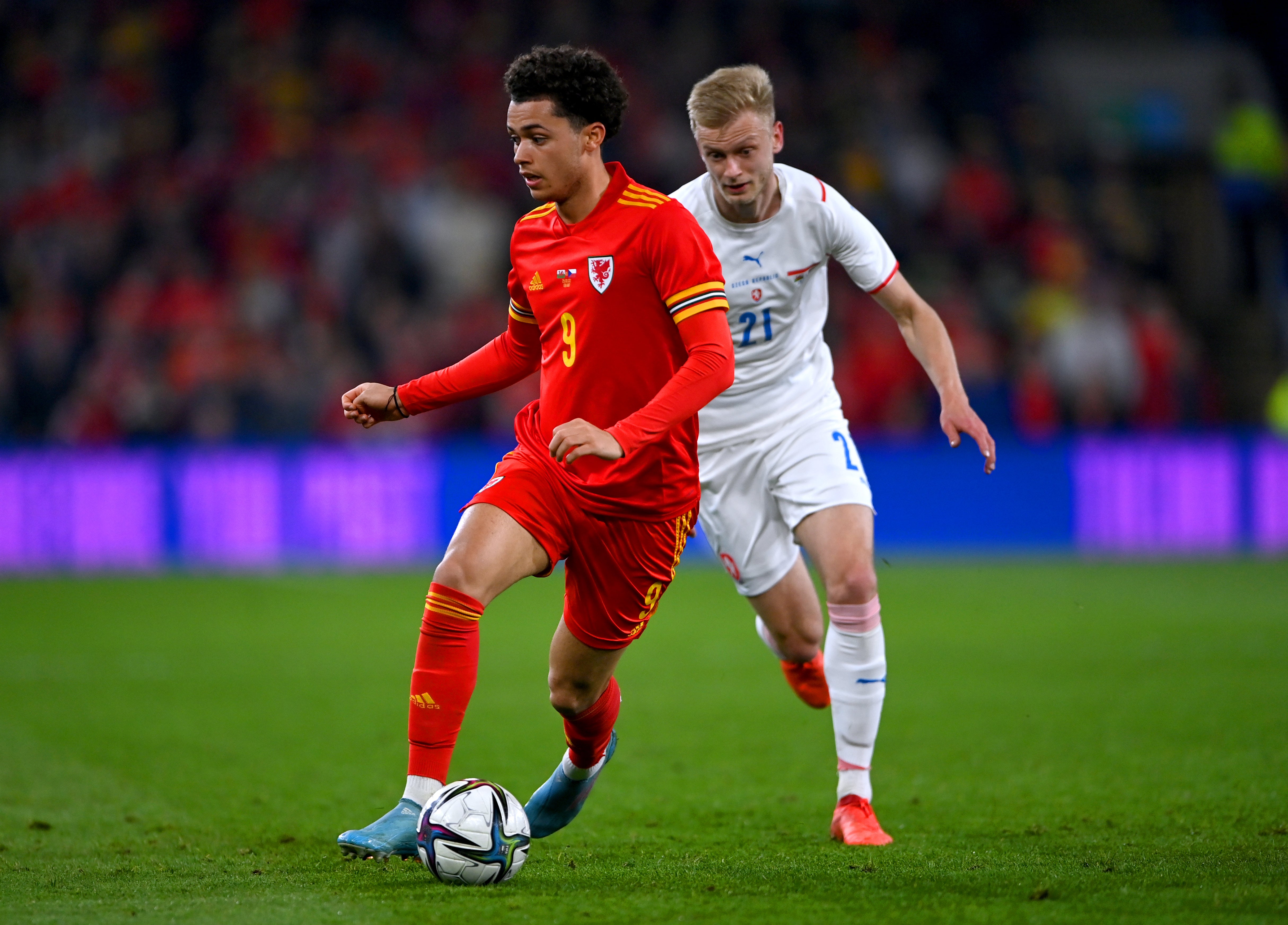 Rising Nottingham Forest star Brennan Johnson (left) committed himself to Wales, despite also being eligible to play for England and Jamaica (Simon Galloway/PA)