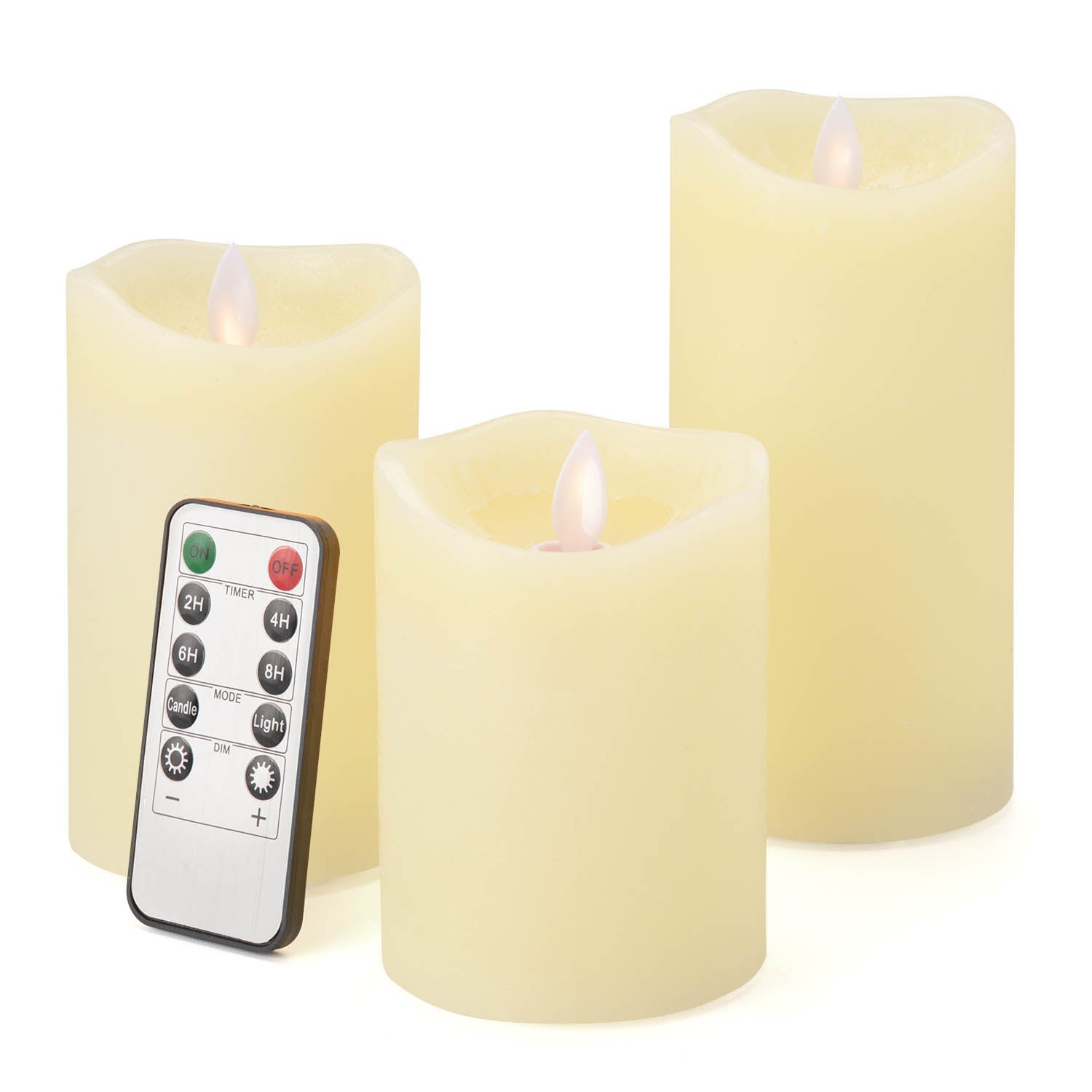 flickering flameless candles