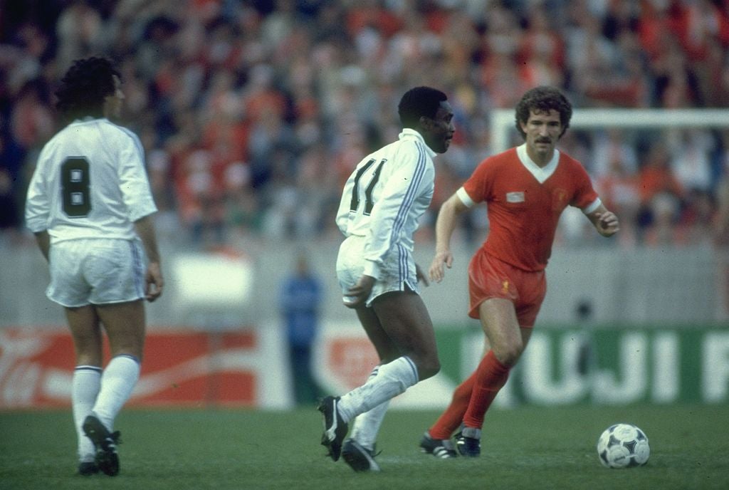 British invasion: Souness takes on Real Madrid’s Laurie Cunningham in the 1981 final