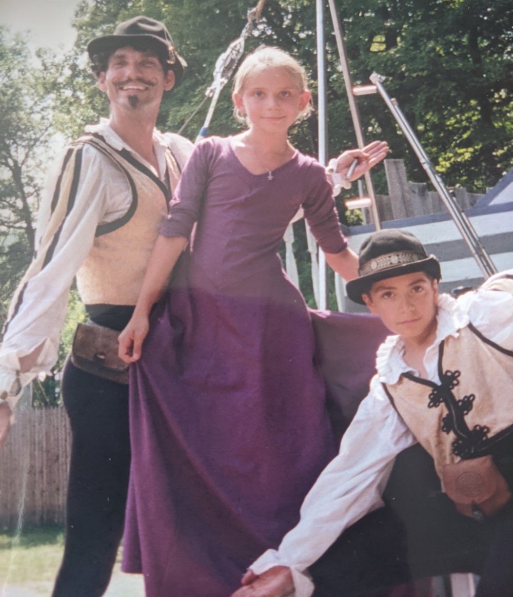 At the New York Renaissance Faire where she officially became Princess Astraea (Collect/PA Real Life)