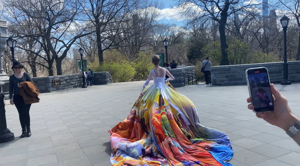 Queen Astraea running through New York (Collect/PA Real Life)