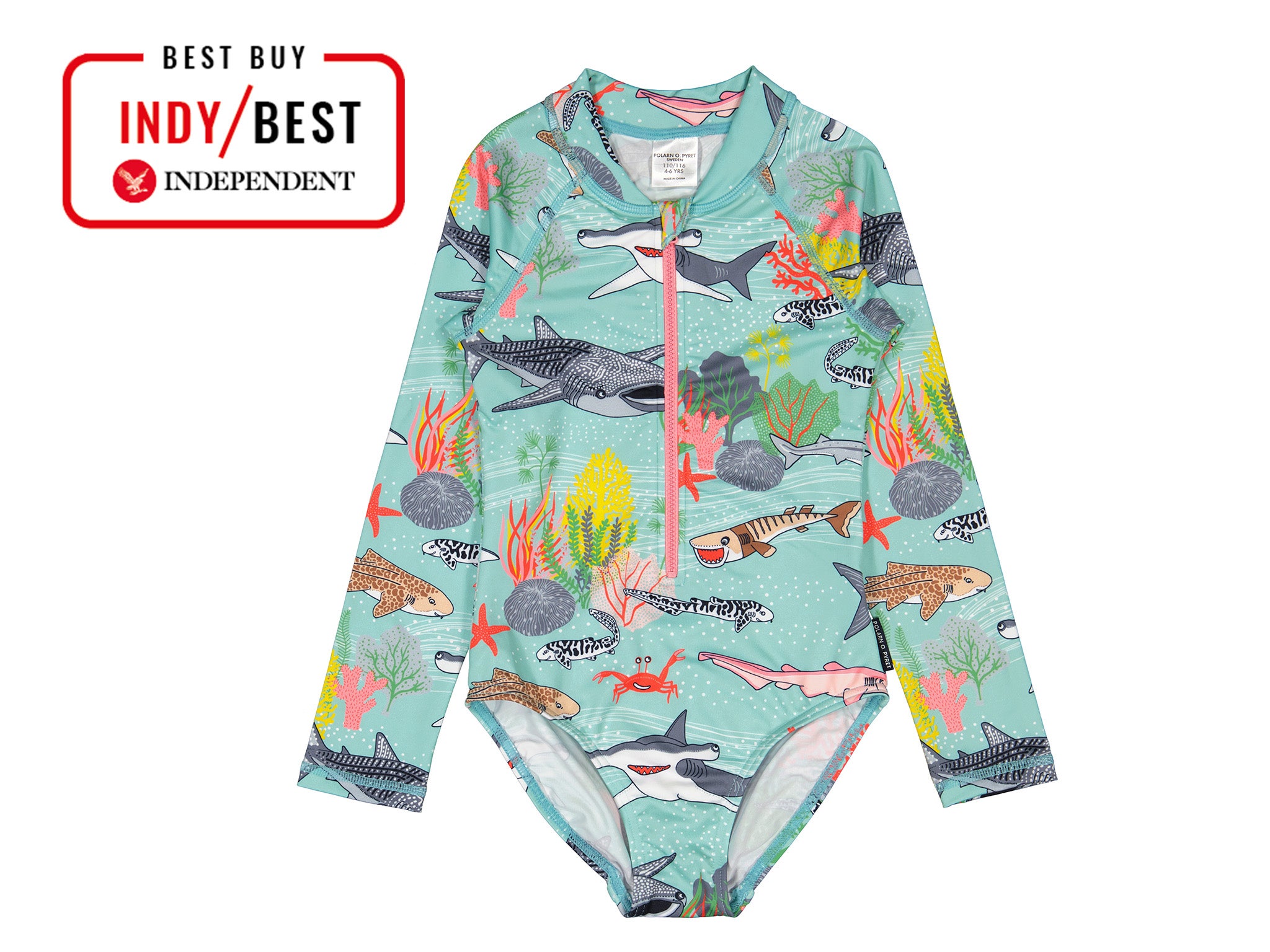 Polarn O. Pyret underwater print kids swimsuit indybest