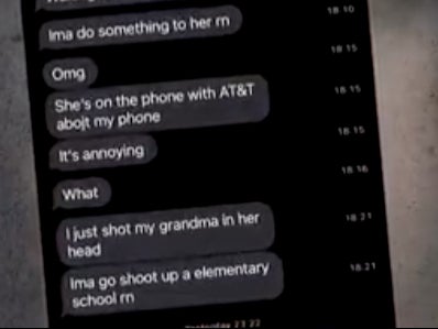 A group of text messages sent by Salvador Ramos, 18, just before he carried out a mass shooting that killed 19 children and two faculty members at Robb Elementary School in Uvalde, Texas.