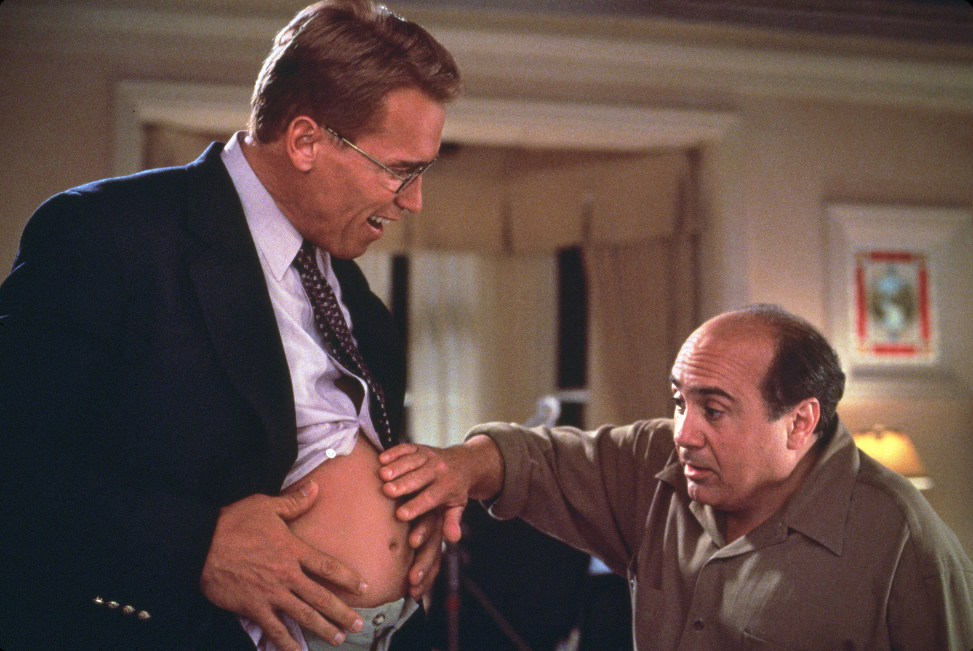 In ‘Junior’, Arnold Schwarzenegger carries a pregnancy as part of a research project