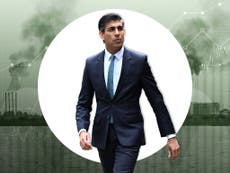 Rishi Sunak offers tax incentives to fossil fuel firms despite climate emergency 