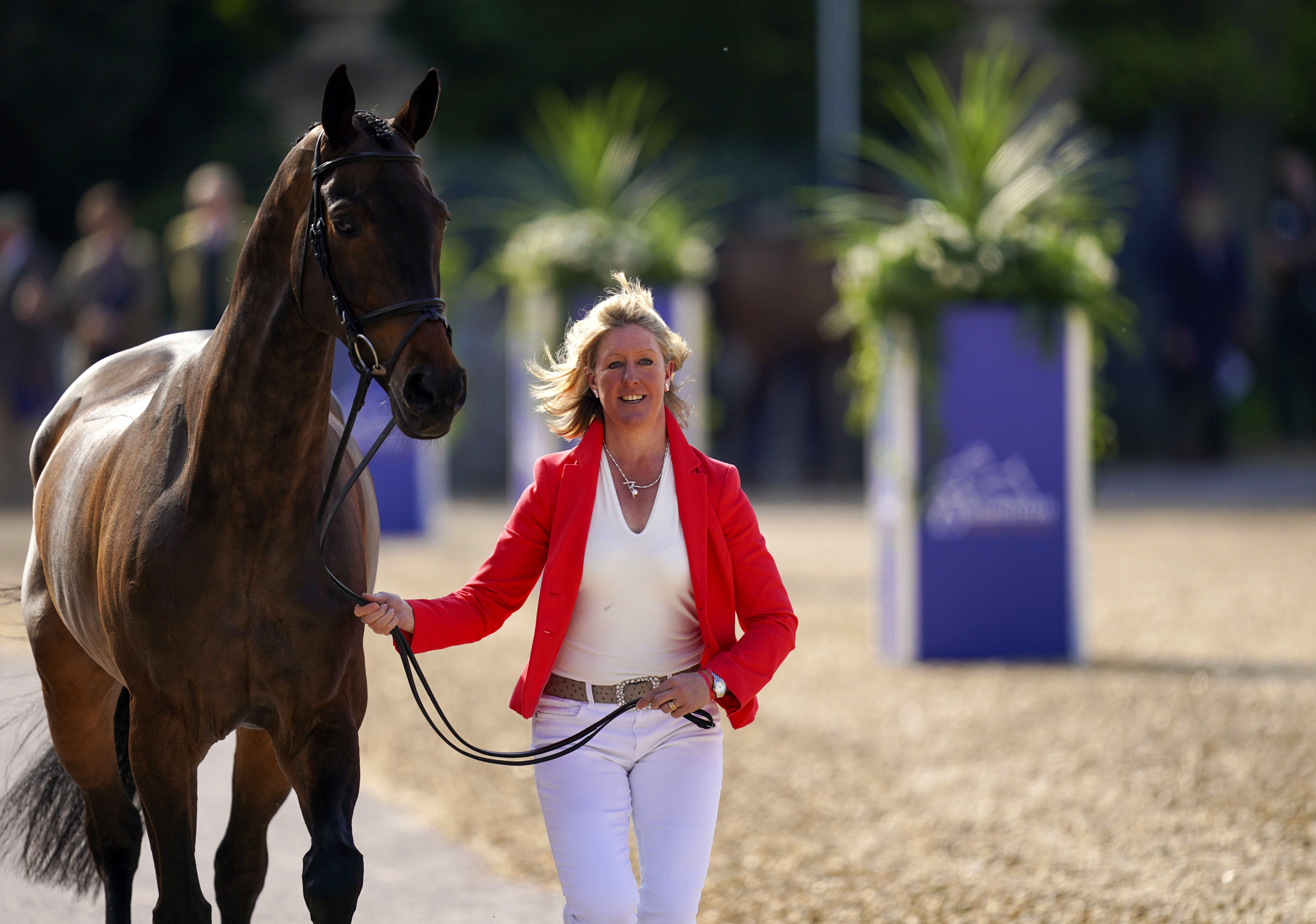 Nicola Wilson fell during the Badminton Horse Trials earlier this month (Steve Parsons/PA)