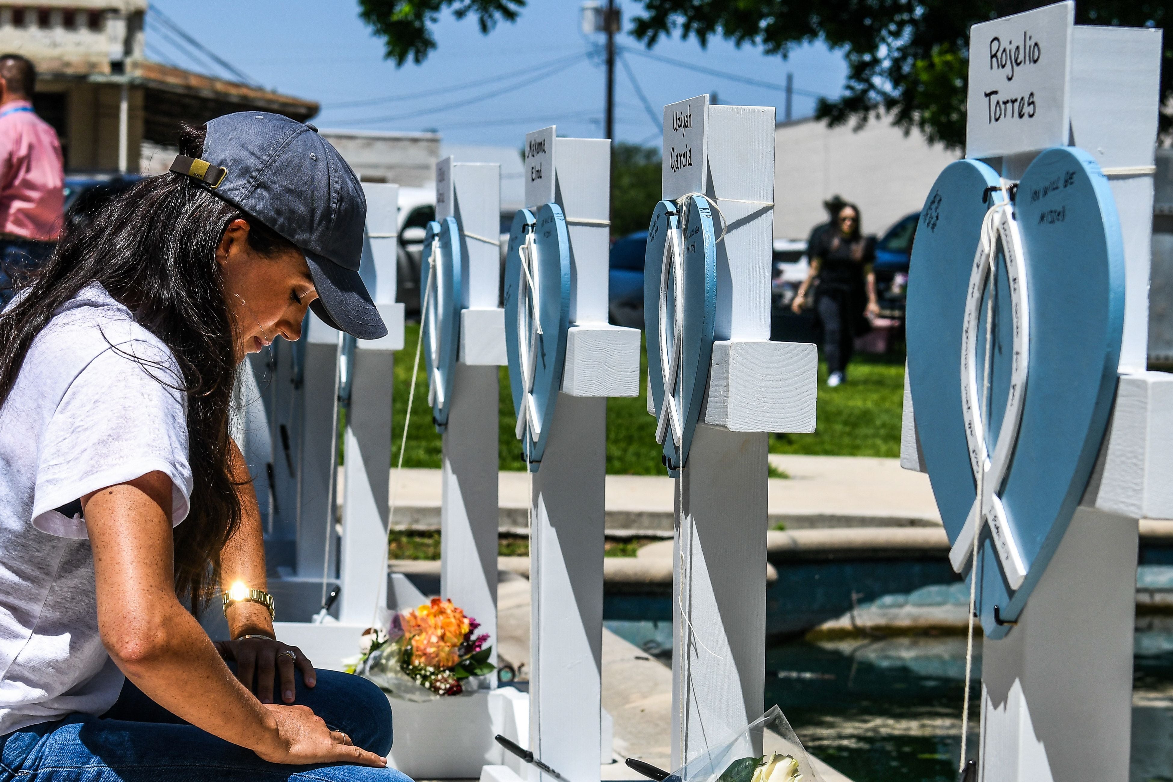 Duchess of Sussex also donated food to volunteers hosting blood drive