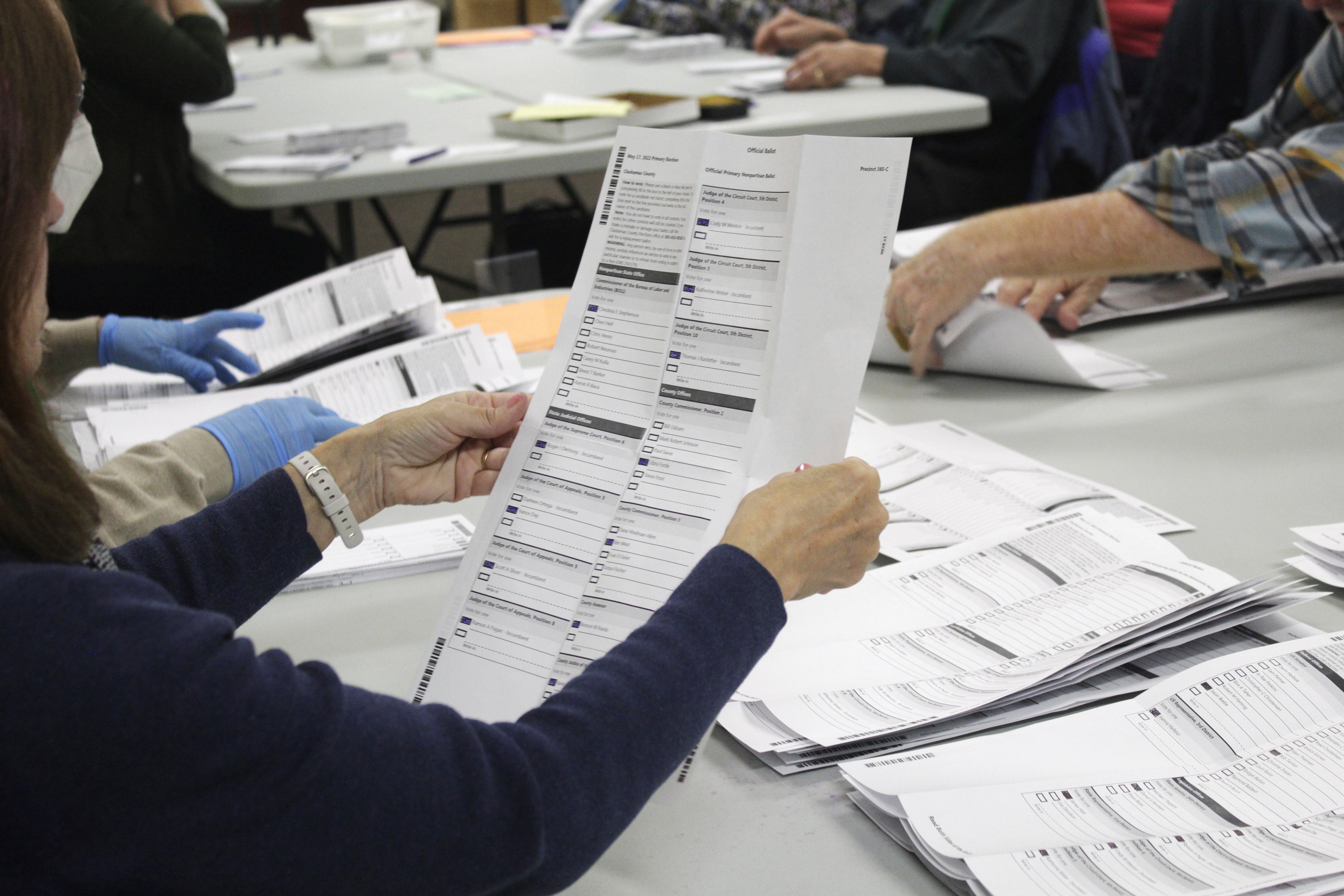 Election 2022-Oregon-Blurred Ballots