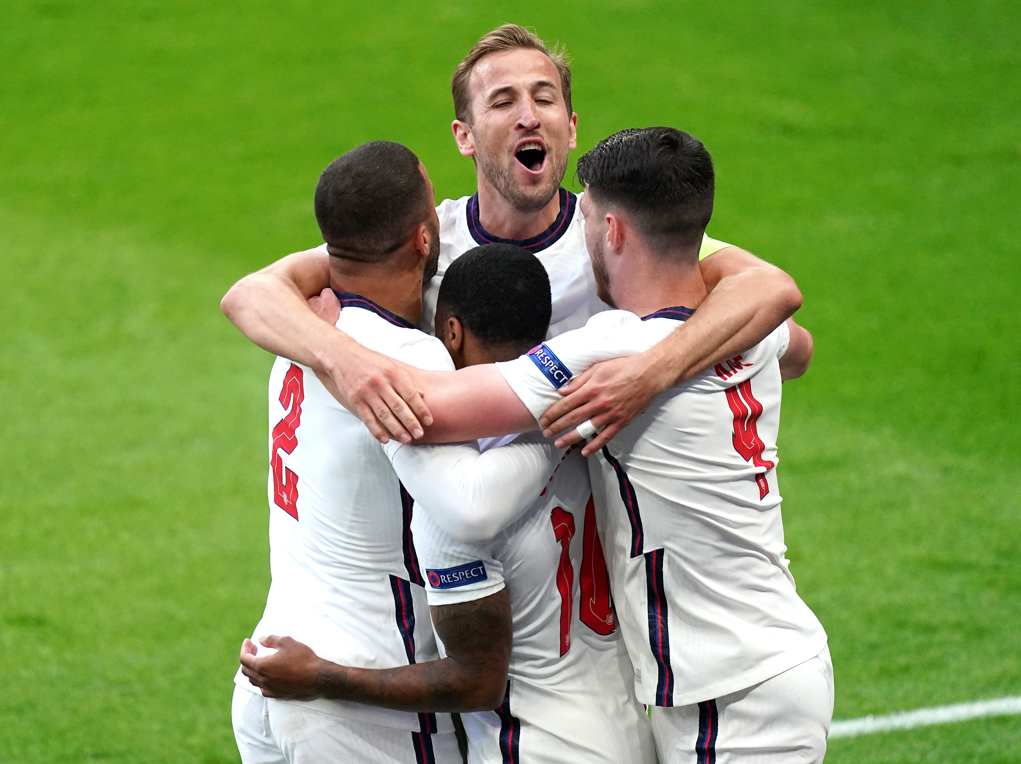 Harry Kane needs five more goals to become England’s record goalscorer (Mike Egerton/PA)