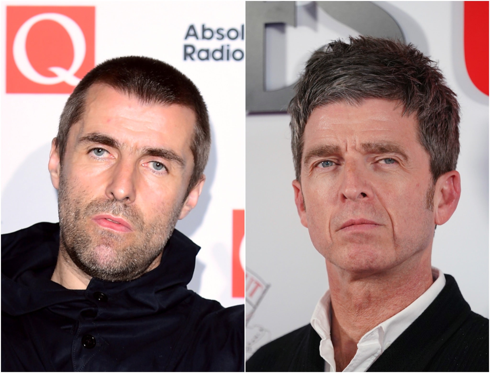 Liam (left) and Noel Gallagher