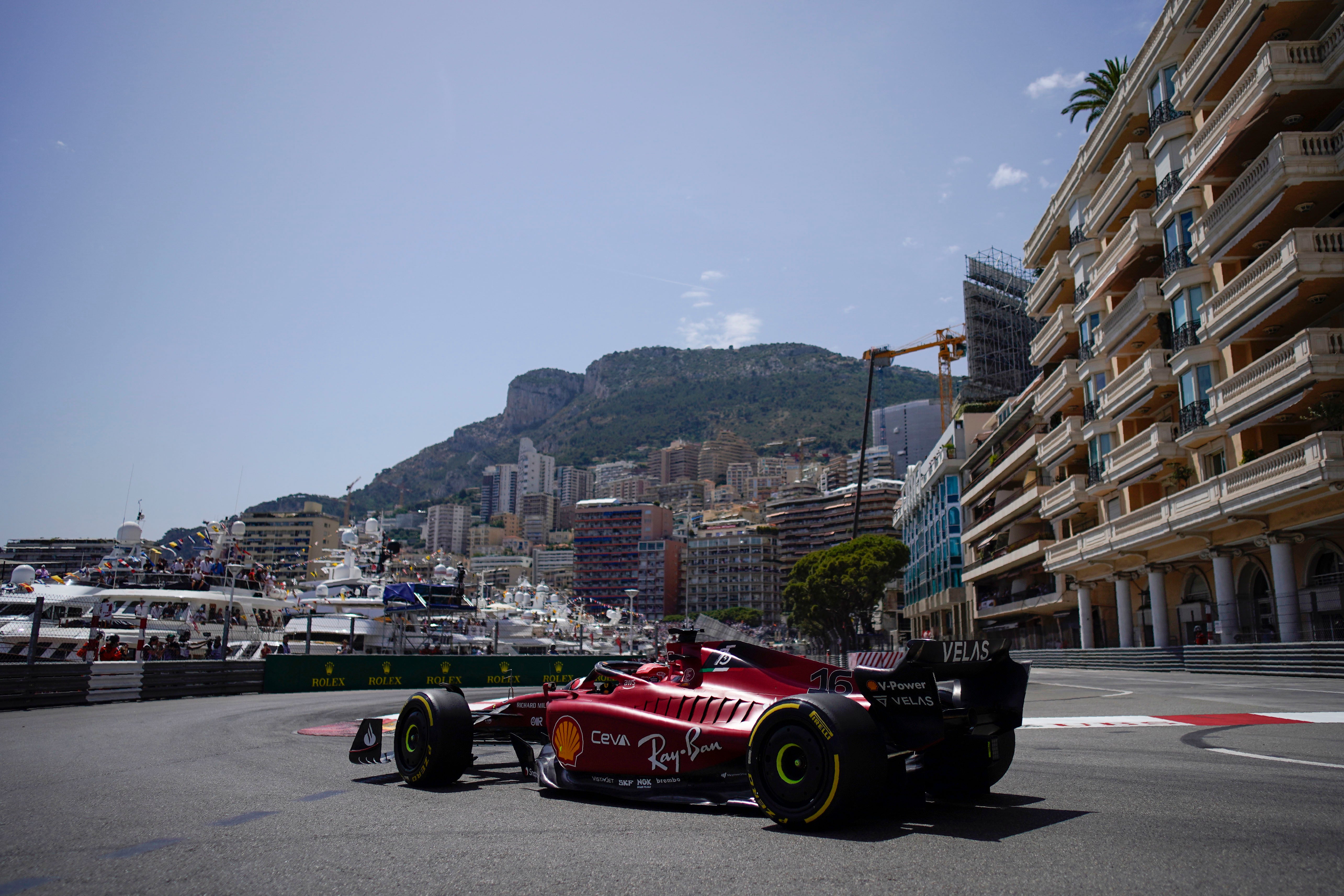 Charles Leclerc finished fastest for Ferrari (Daniel Cole/AP)