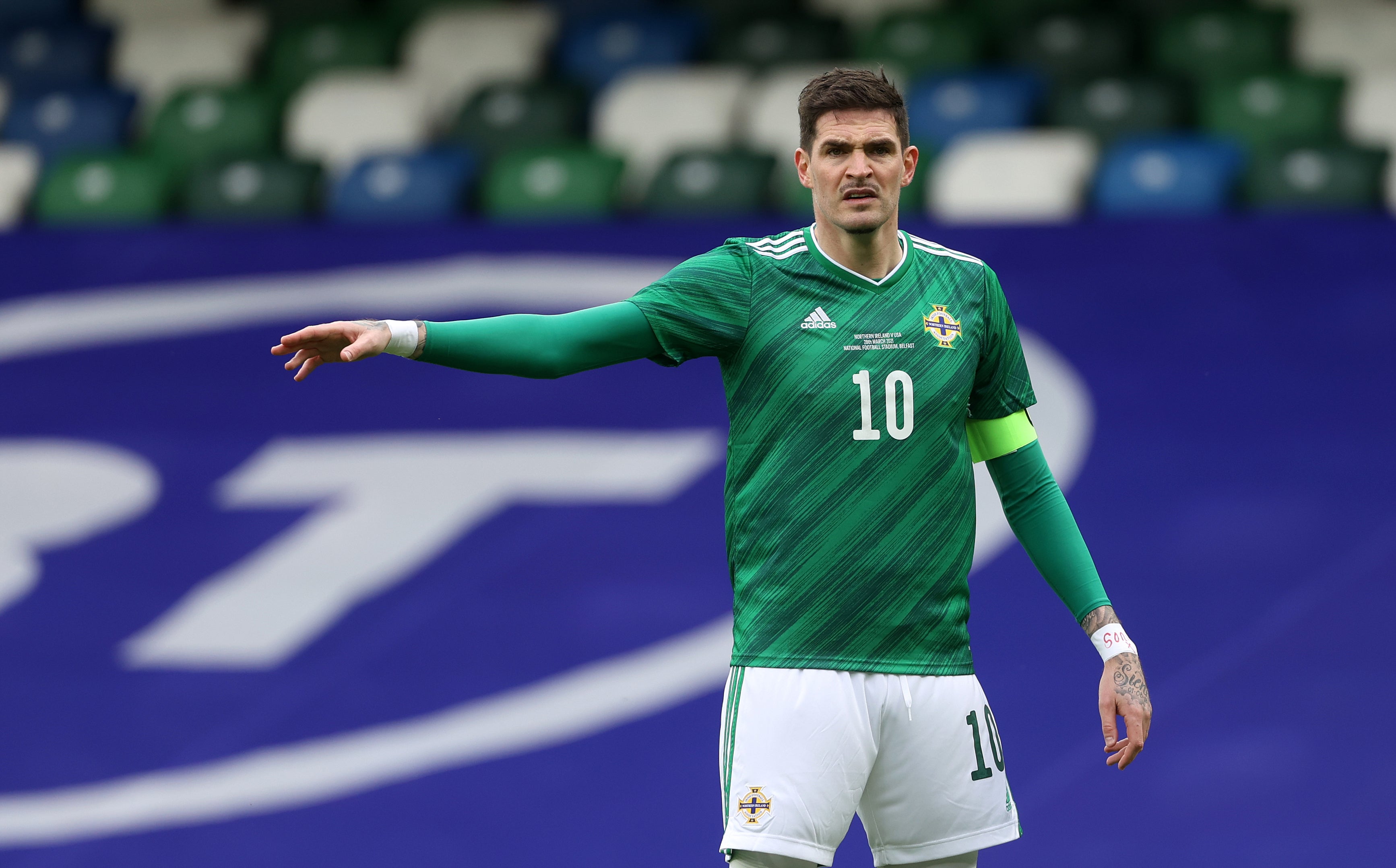 Striker Kyle Lafferty has been recalled by Northern Ireland at the age of 34 (Liam McBurney/PA)