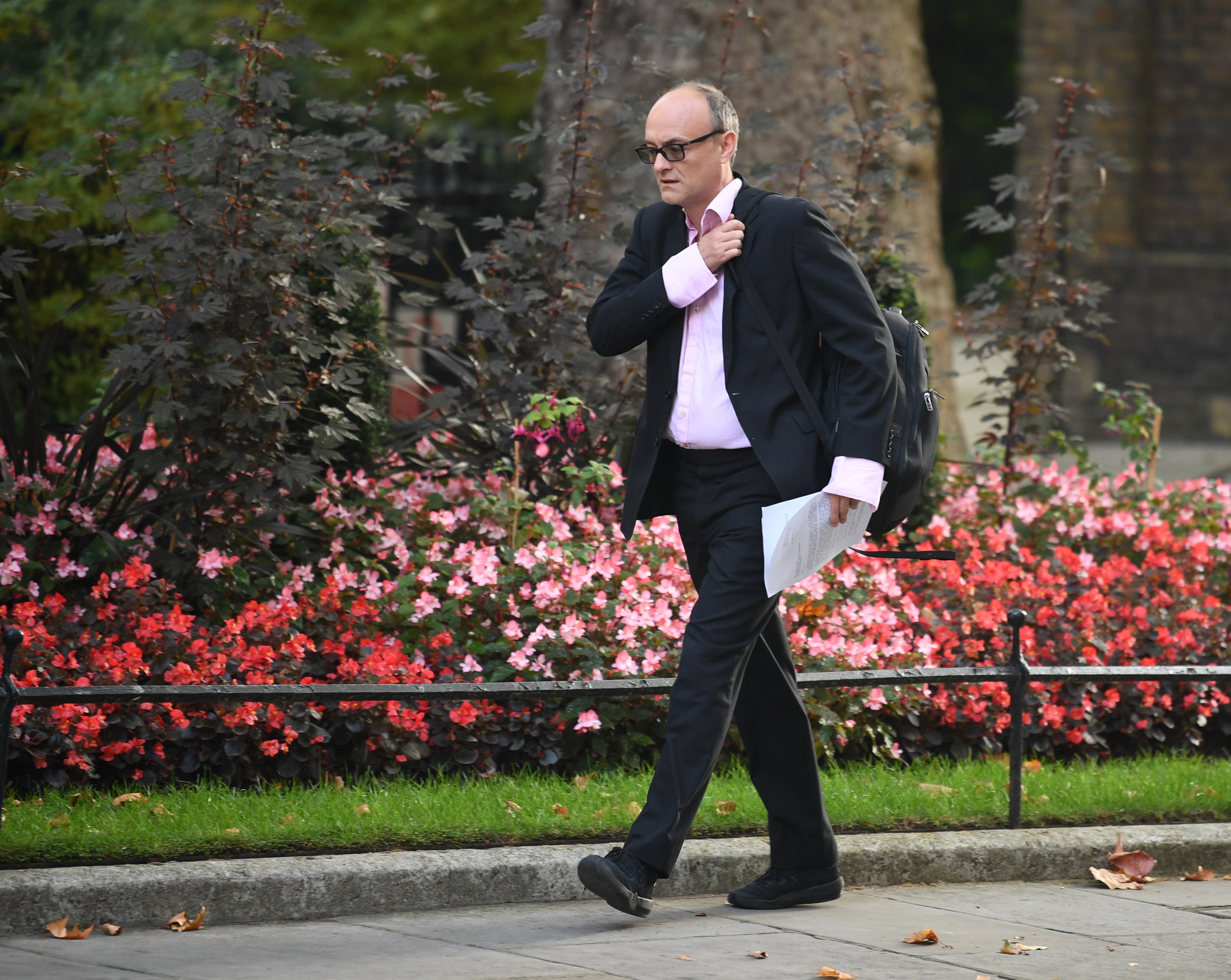 Dominic Cummings is seen arriving in Downing Street, London prior to his departure (Stefan Rousseau/PA)