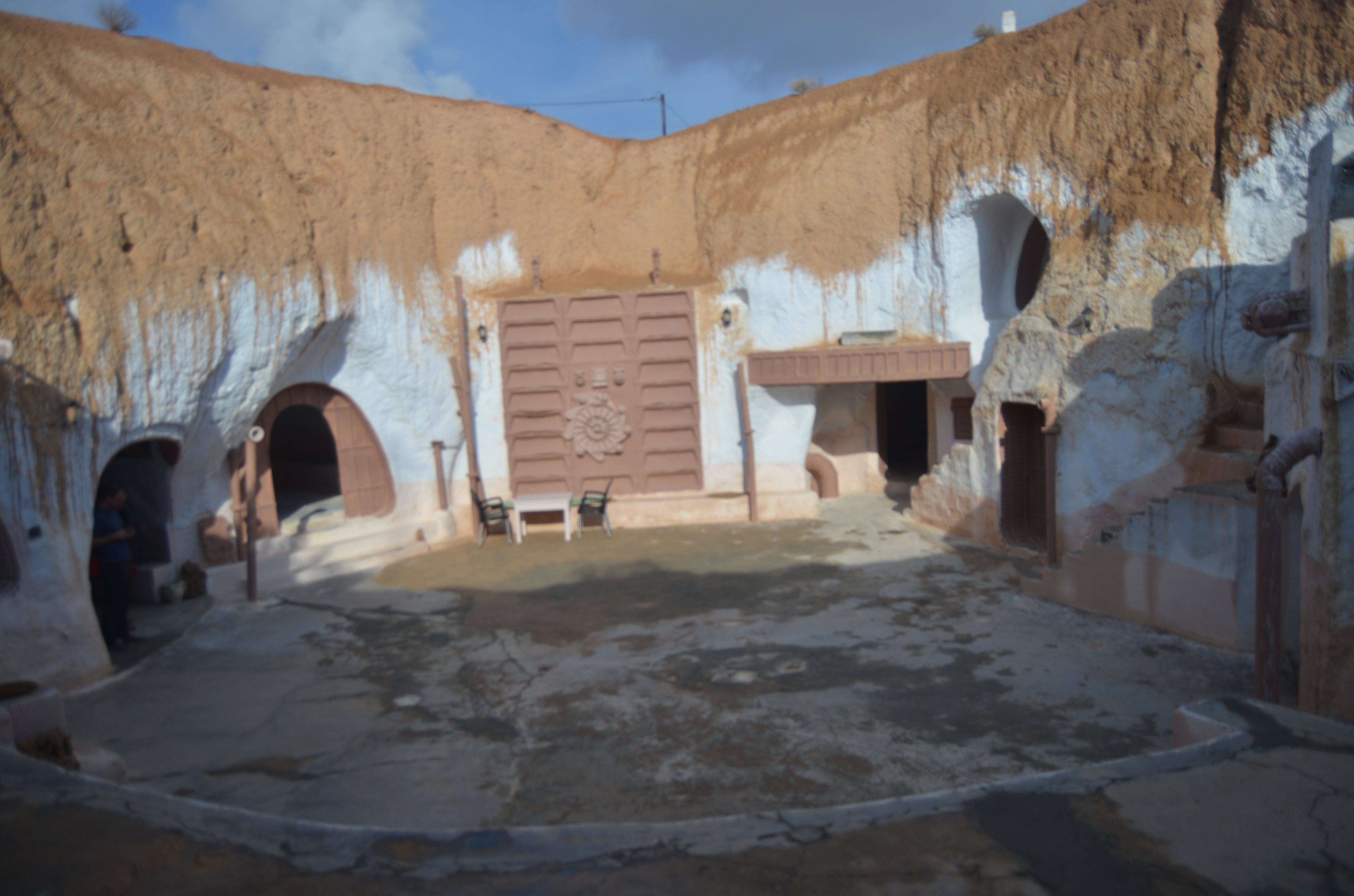 Sisi Driss in Tunisia, the interior of the Lars Homestead in the 1977 original movie