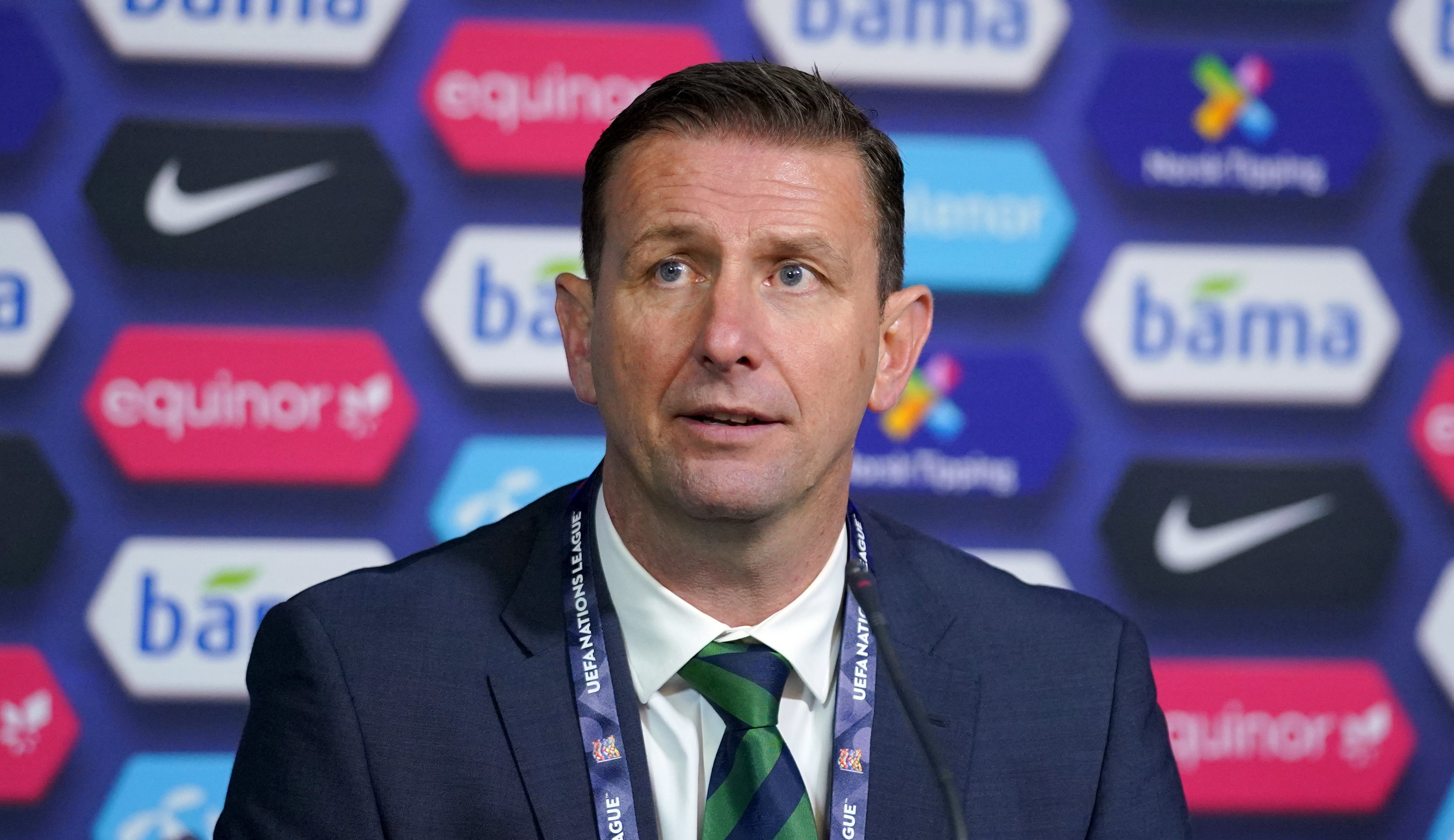 Northern Ireland manager Ian Baraclough is concerned by the demands on players ahead of a busy Nations League schedule (Fredrikh Hagen/PA)