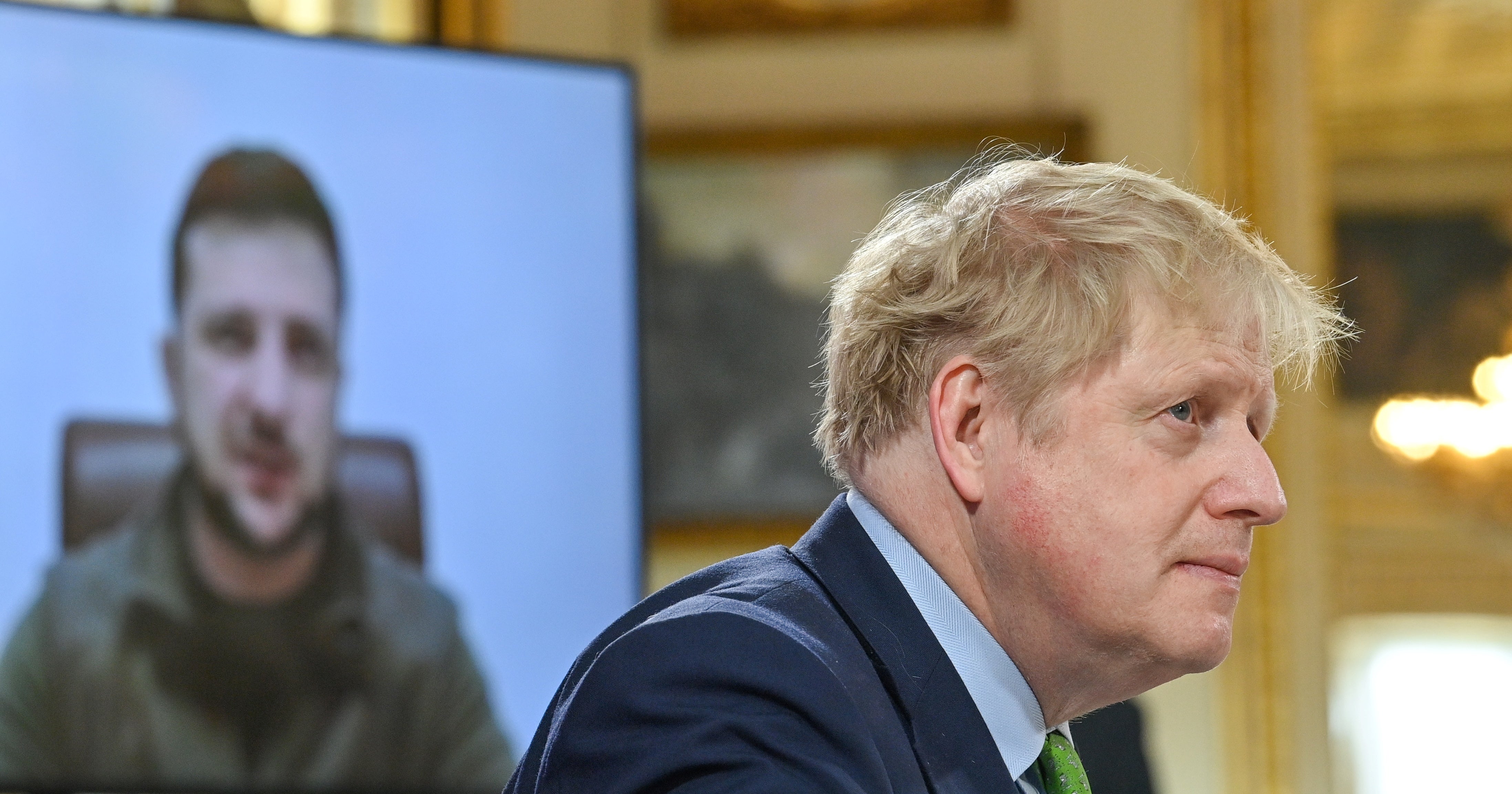 Prime Minister Boris Johnson spoke with Volodymyr Zelensky on Saturday about attempts to release the Russian blockade on Ukrainian ports (Justin Tallis/PA)