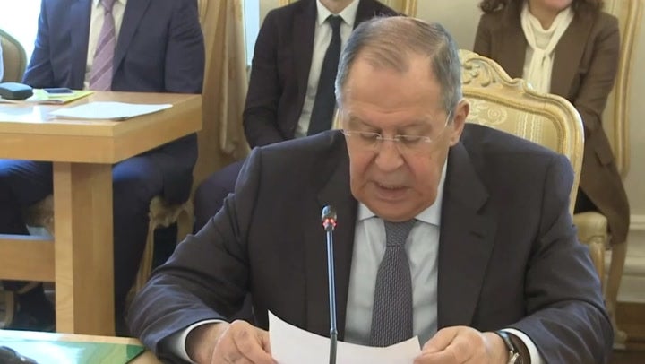 Russian foreign minister claims West has declared ‘total war’ on nation