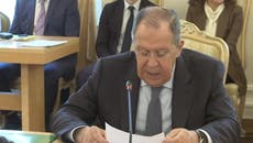 Russian foreign minister claims West has declared ‘total war’ on nation