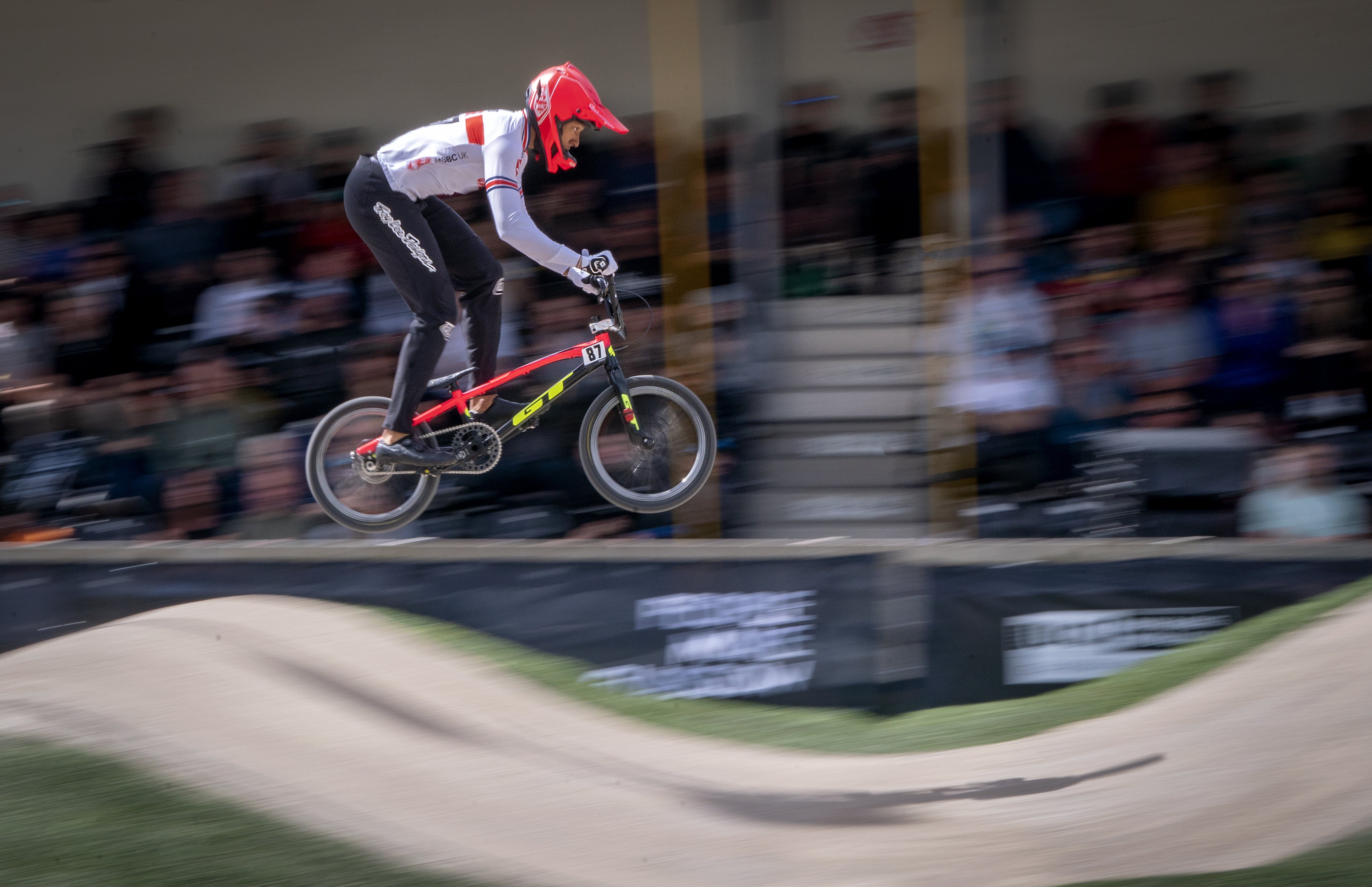 Kye Whyte raced to third place in Glasgow (Jane Barlow/PA)