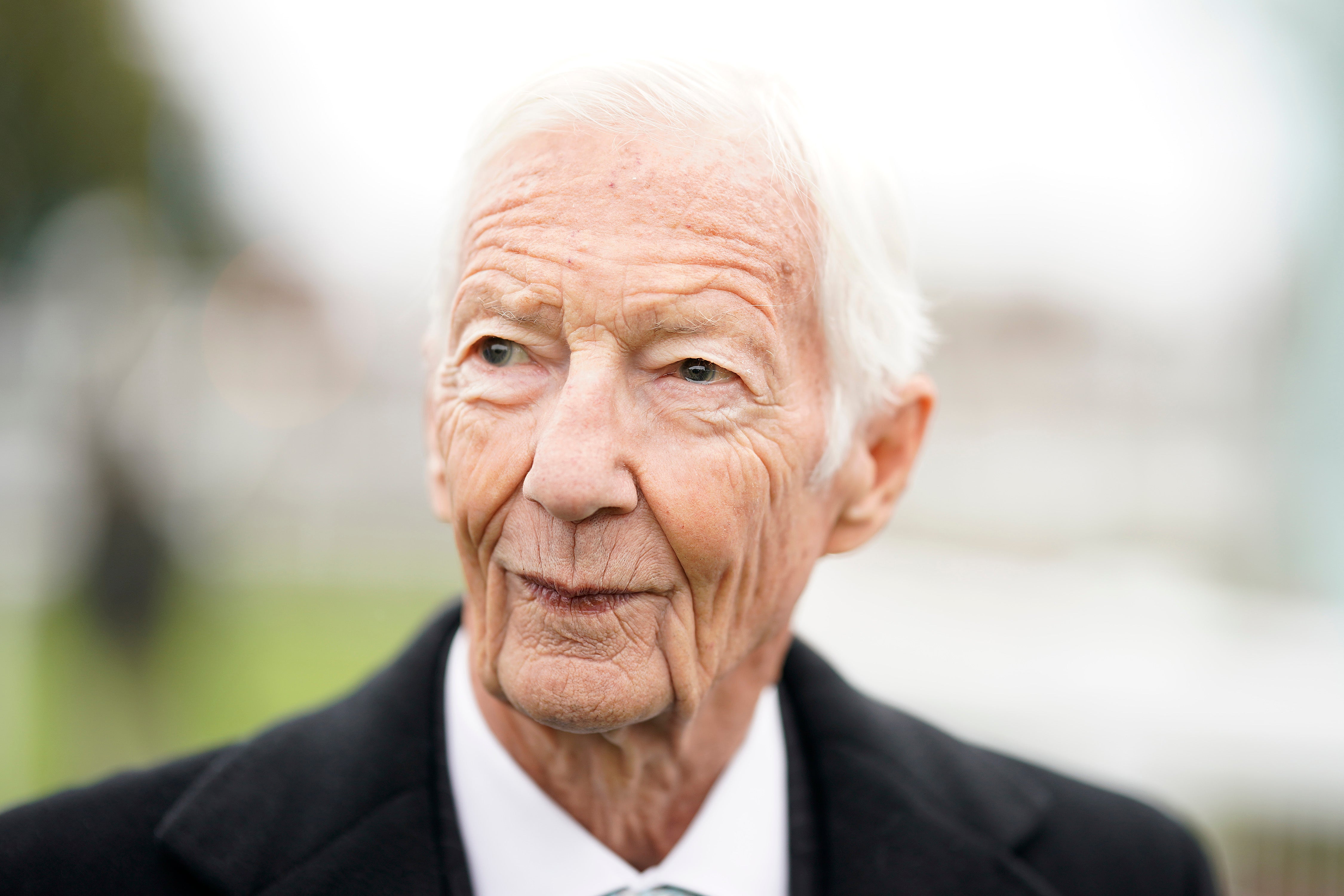 Lester Piggott at Newmarket racecourse in 2019