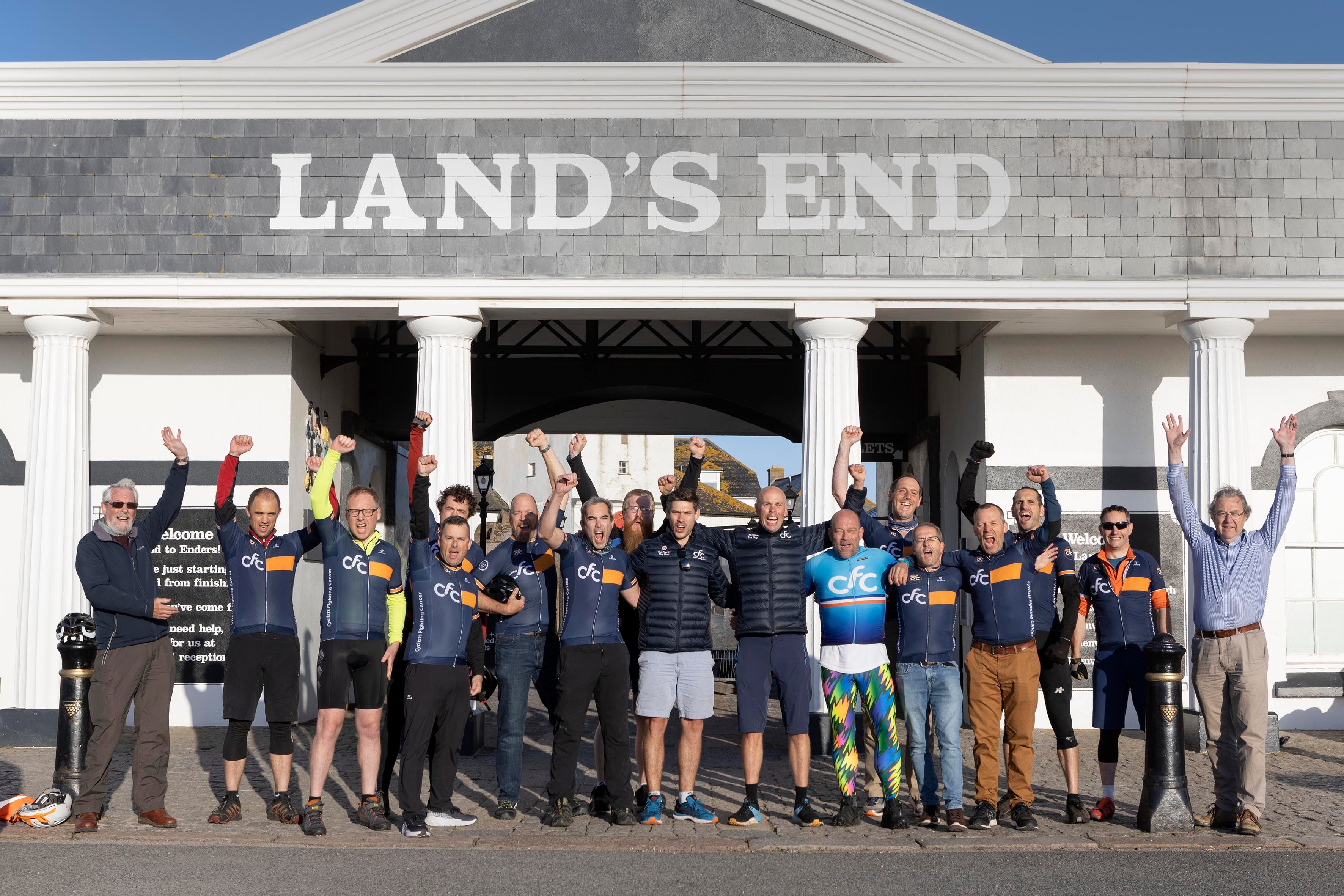 A group of university friends have broken the record for cycling the length of the UK on a conference bike (Exposure Photo Agency Ltd/PA)