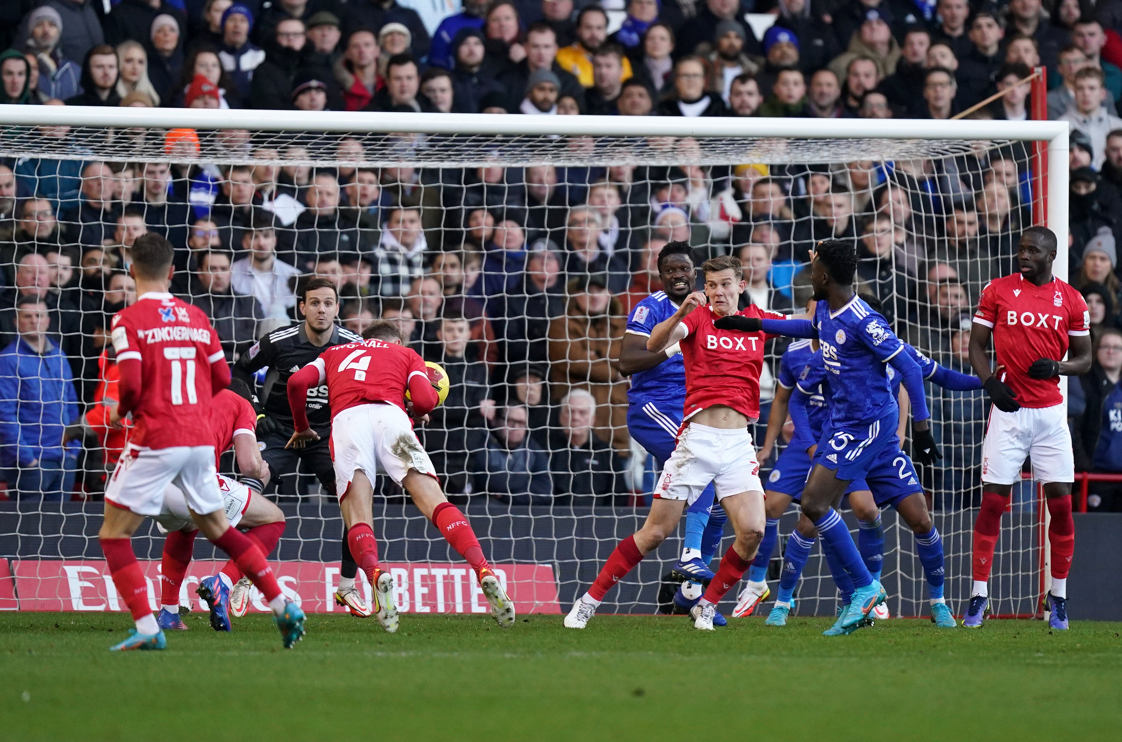 Nottingham Forest hammered Leicester in the FA Cup (Mike Egerton/PA)