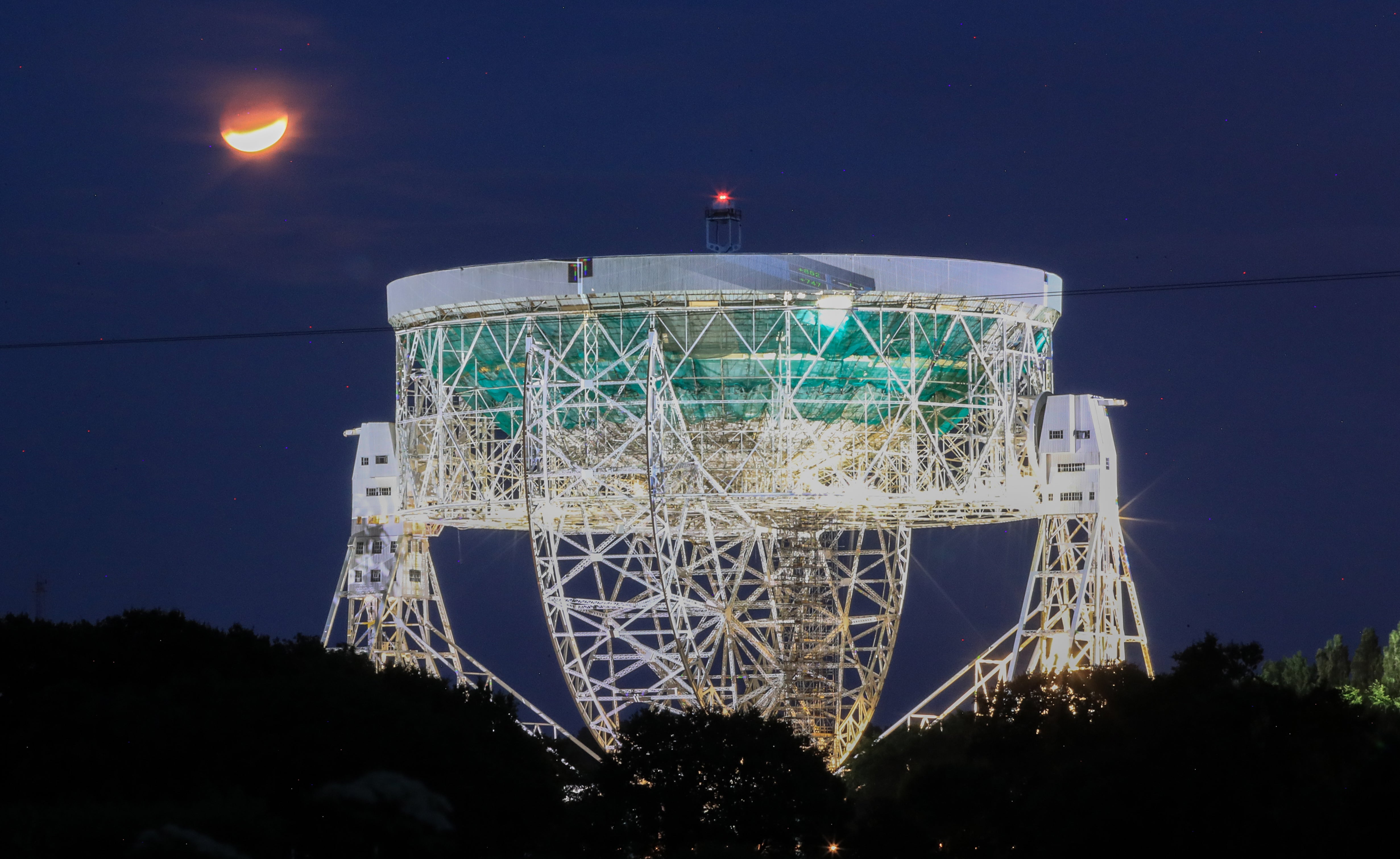 The Lovell Telescope at Jodrell Bank Observatory is a landmark structure (Peter Byrne/PA)