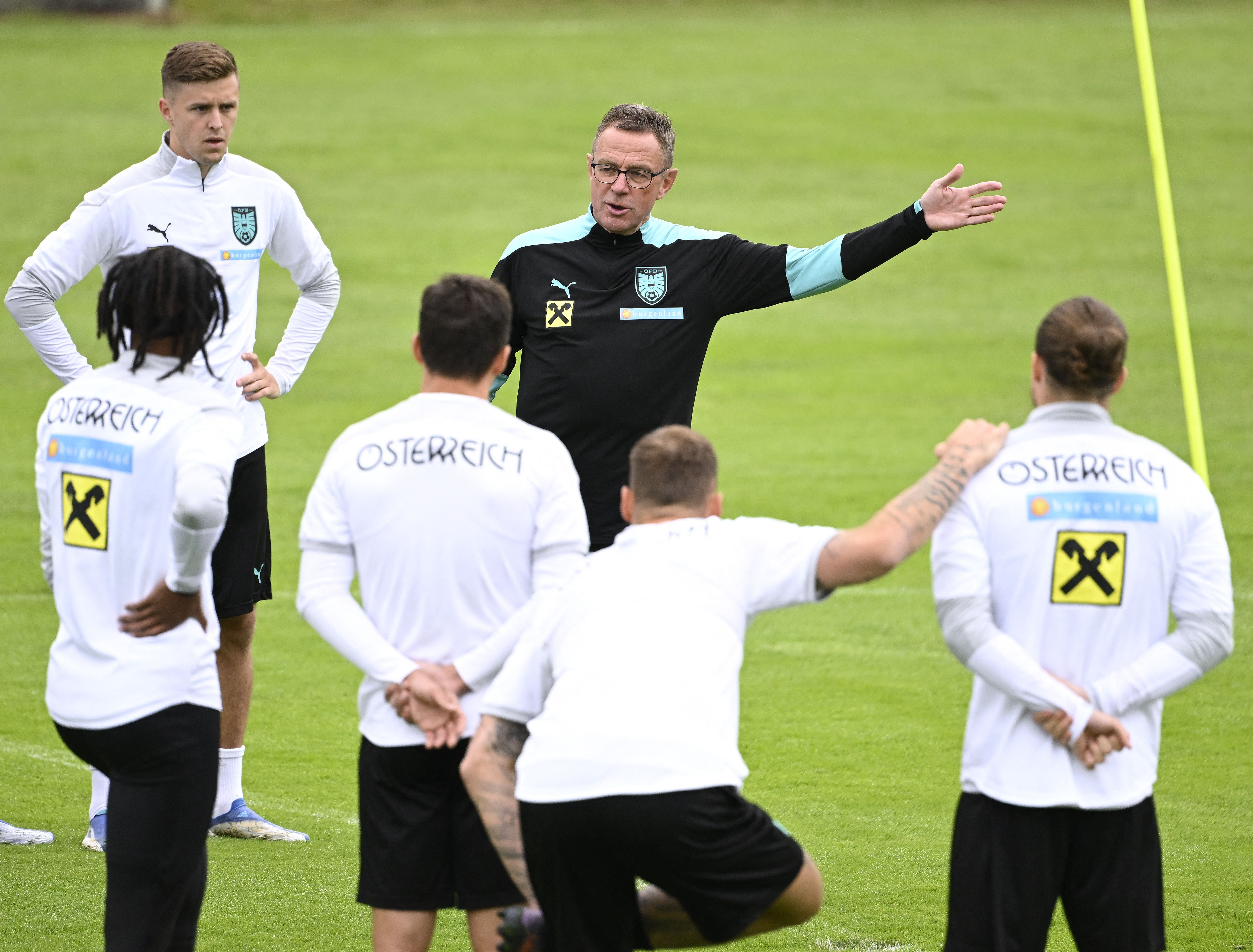 Rangnick oversees Austria training for the first time