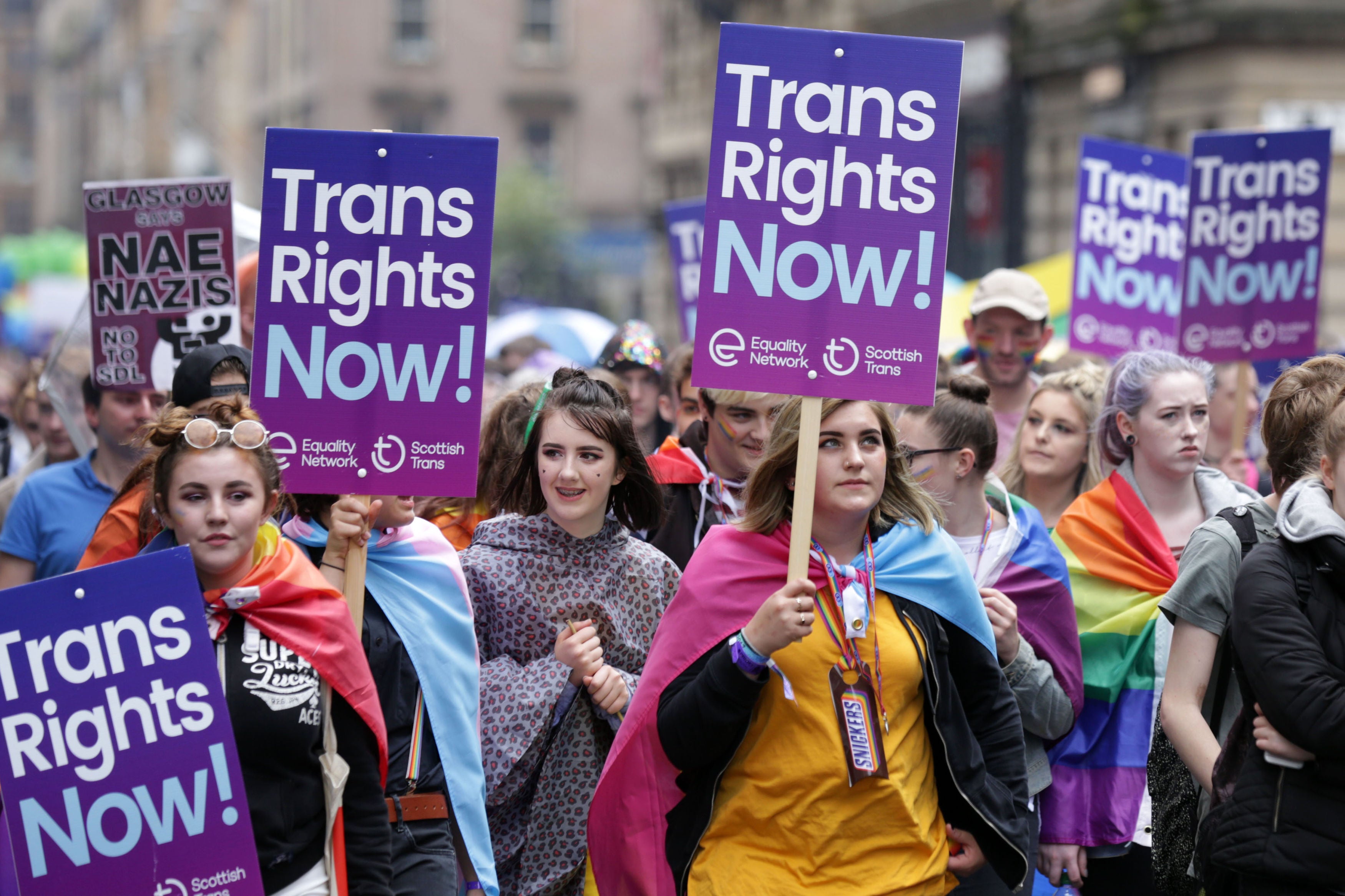 Education Secretary Nadhim Zahawi was heckled by LGBT+ protesters outside a talk he gave to Warwick University’s Conservative Association (David Cheskin/PA)