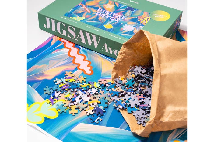 Jigsaw Avenue digital detox flower puzzle collection, 1000 piece puzzle for adults indybest