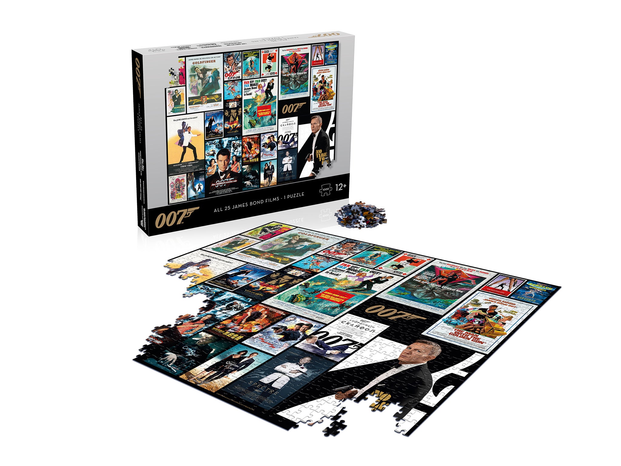 Winning Moves James Bond movie poster 1000 piece jigsaw puzzle indybest