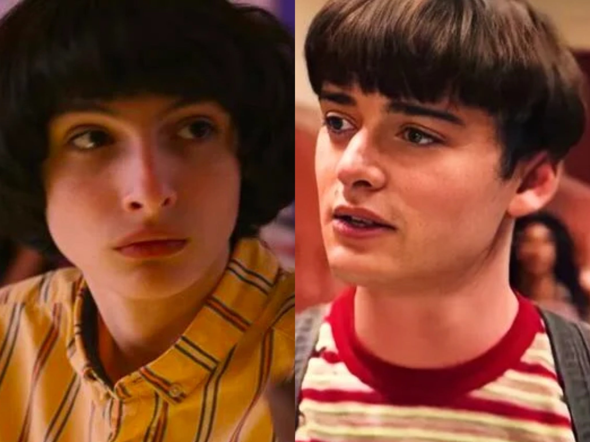 Finn Wolfhard (left) and Noah Schnapp in ‘Stranger Things’