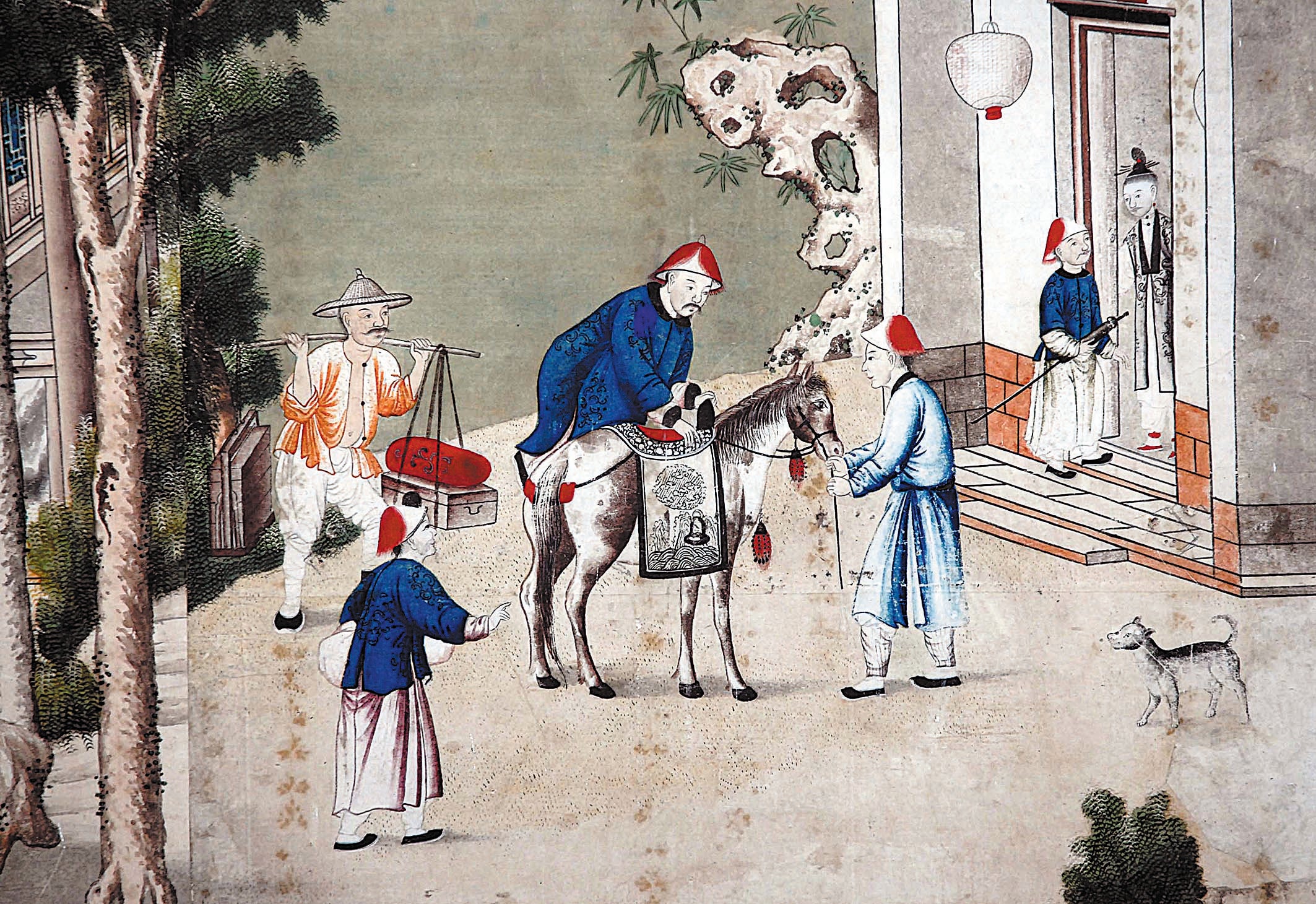 Details of the Chinese wallpaper