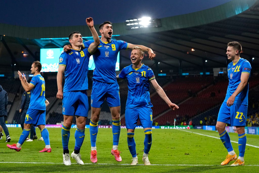 Ukraine, victorious on their last appearance at Hampden, but in a drastically different time