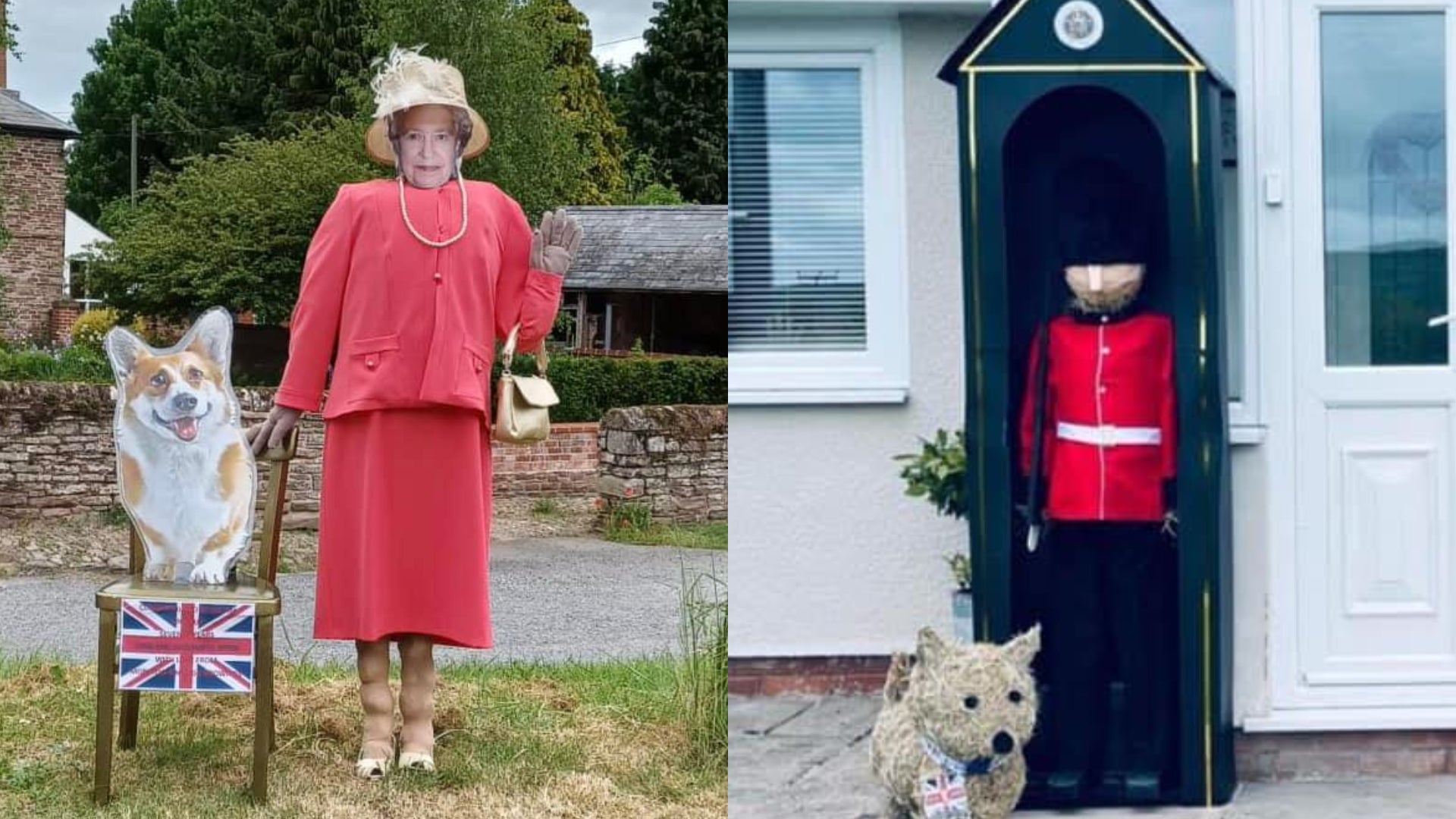 The village of Wellington have created 104 scarecrows so far as part of their Jubilee-themed competition (Wellington Village Fun Week/PA)