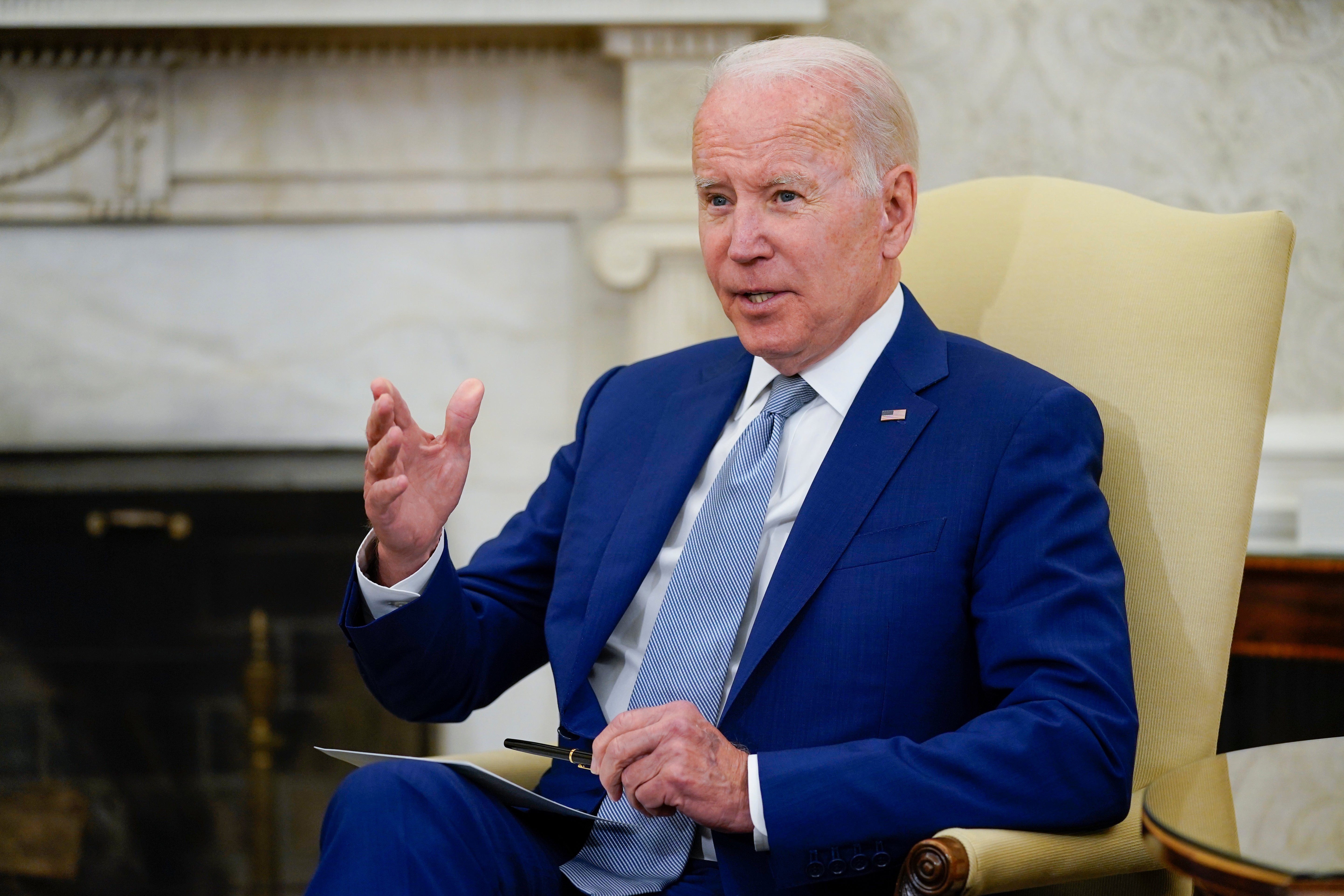 Mr Biden said Russia’s invasion will end through diplomacy but the United States must provide significant weapons and ammunition to Ukraine