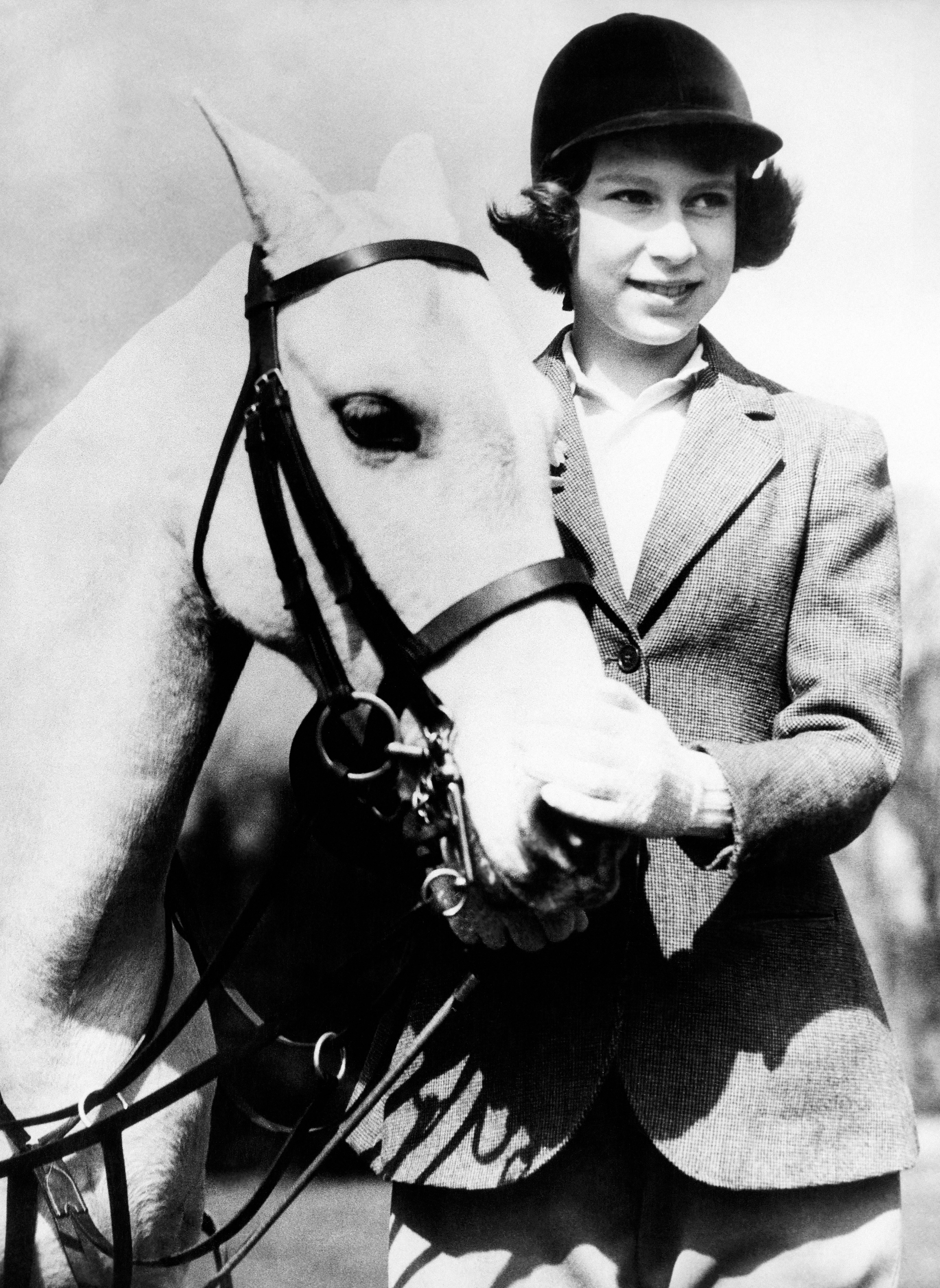 Princess Elizabeth, the future Queen Elizabeth II, in Windsor Great Park in 1939