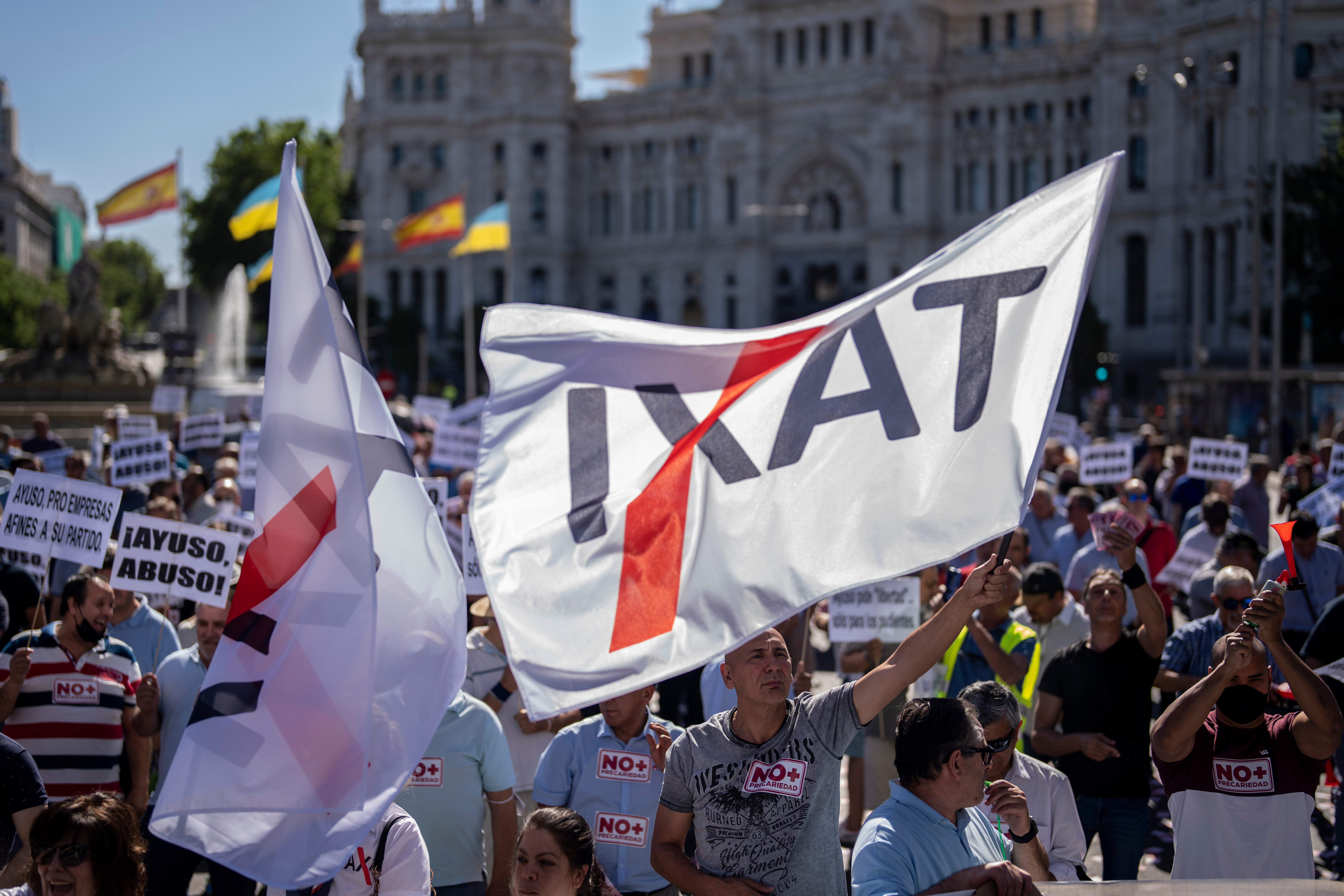Spain Taxi Protest