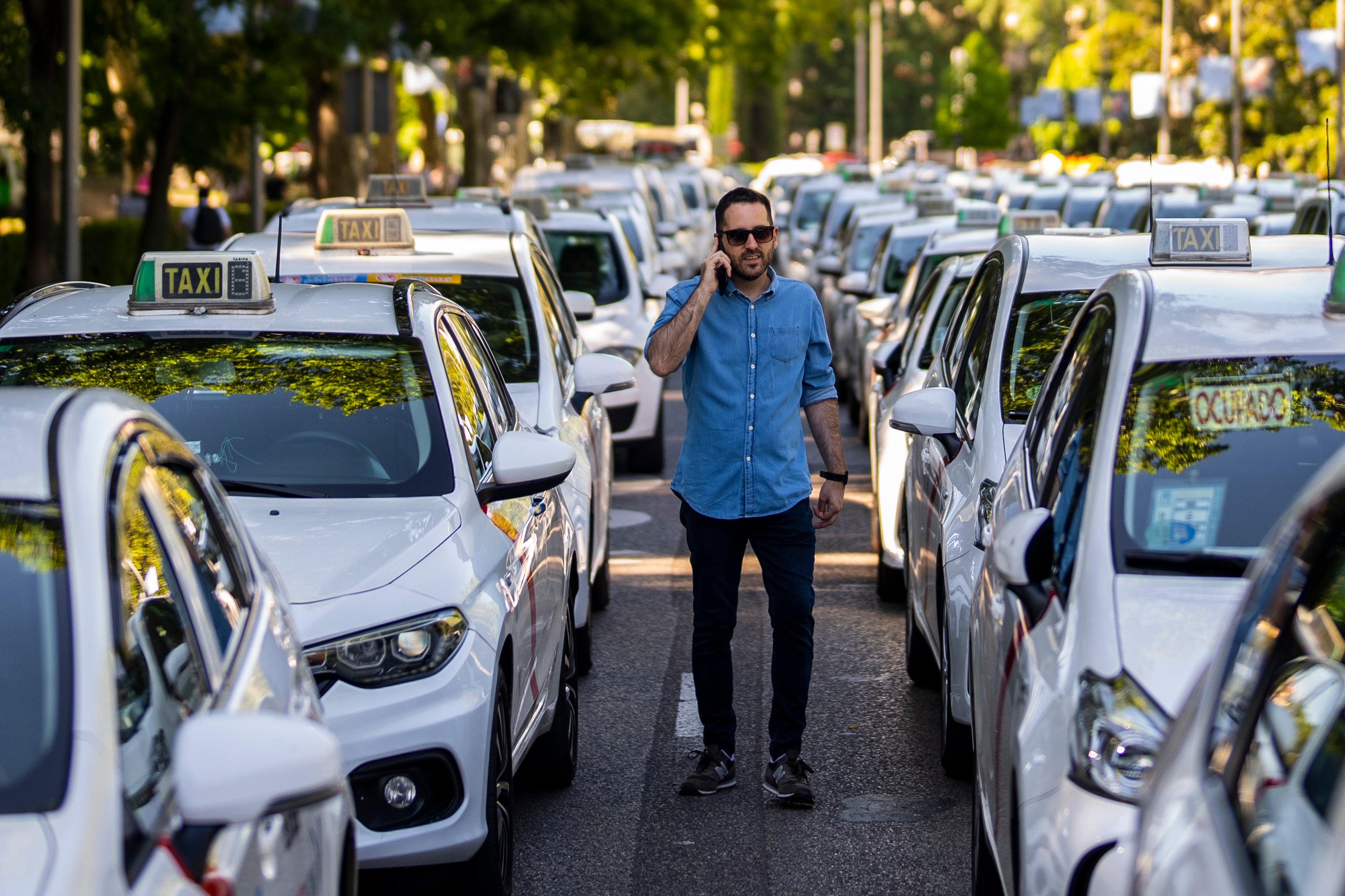 Spain Taxi Protest