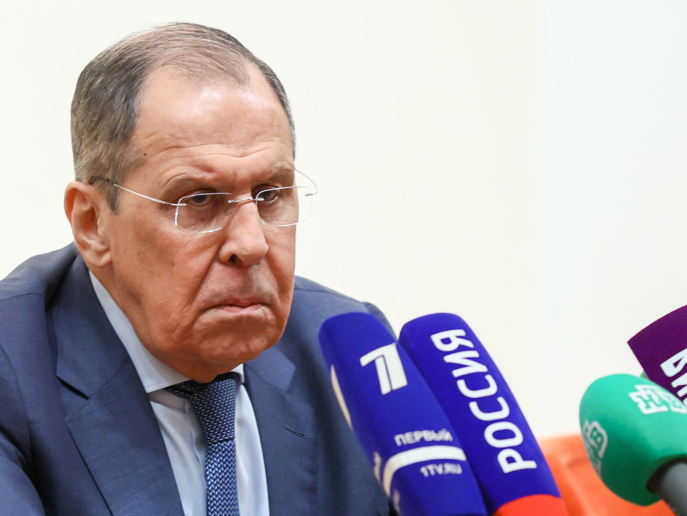 Russian Foreign Minister Sergei Lavrov in Riyadh