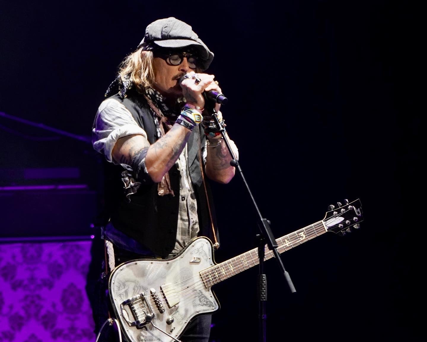 Johnny Depp at the Royal Albert Hall, London on Tuesday