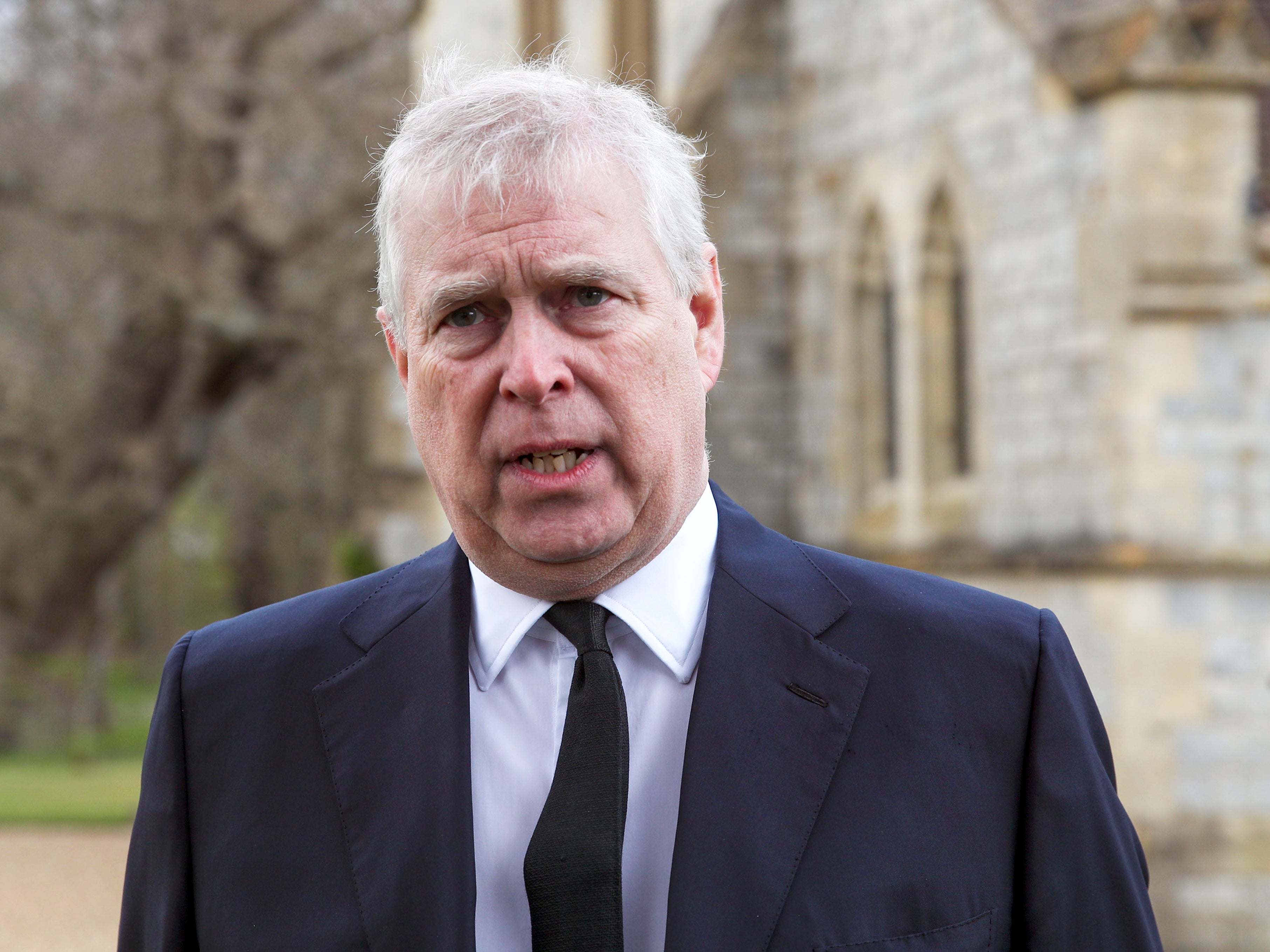 Prince Andrew in April 2021