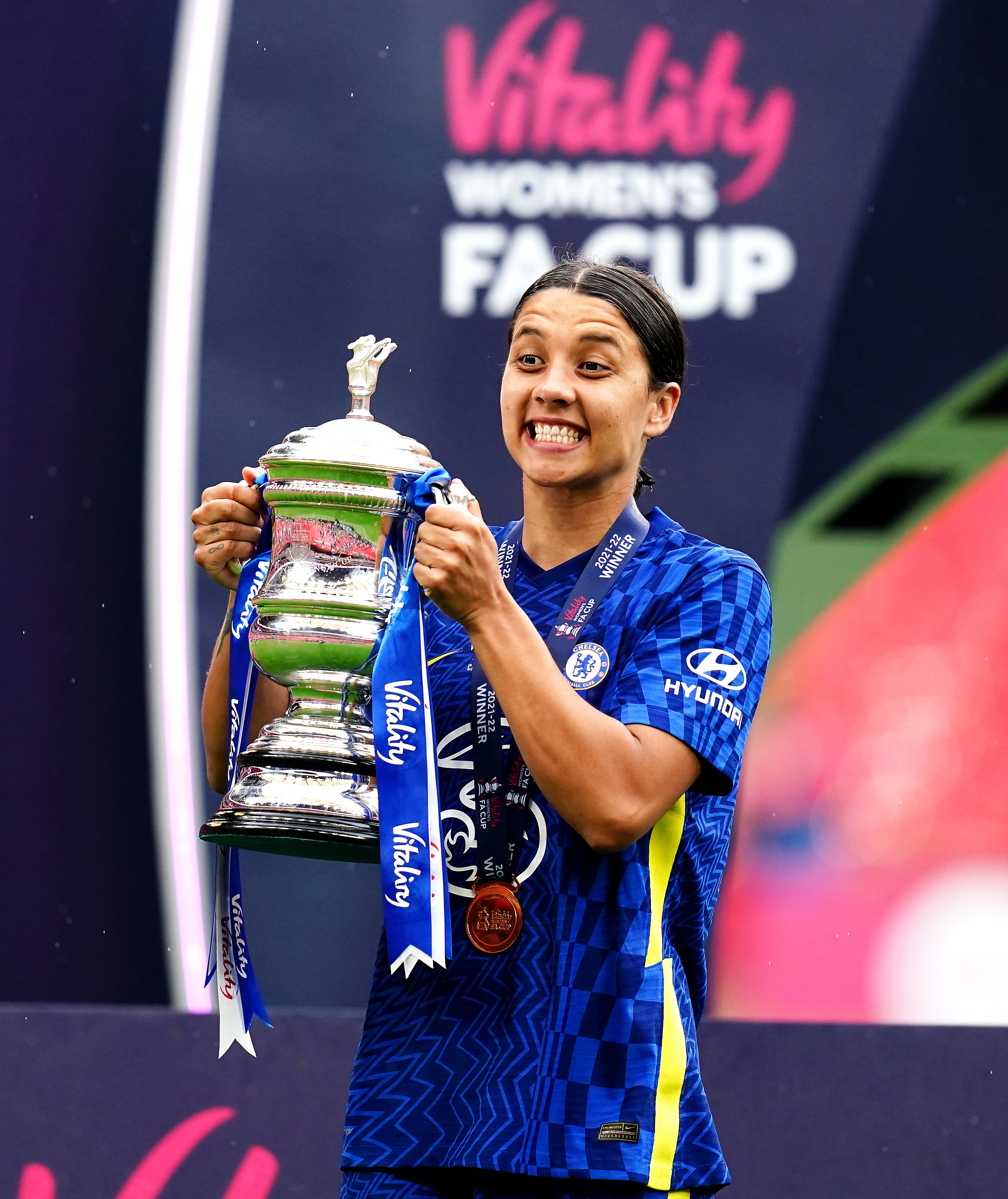 Chelsea’s Sam Kerr will be a strong contender for the PFA women’s player of the year award (John Walton/PA)