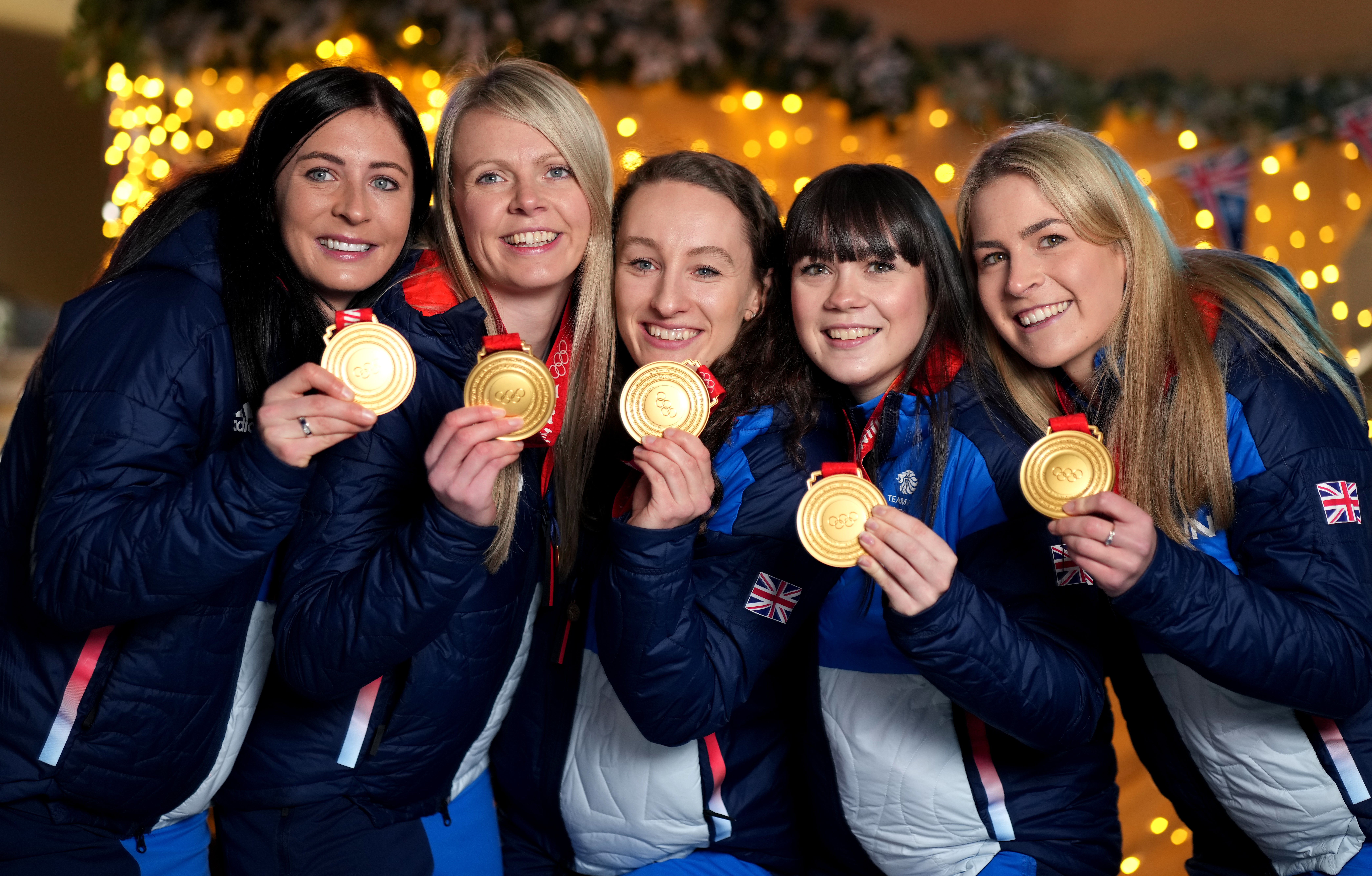 Great Britain curling gold medallists Eve Muirhead, Vicky Wright, Jennifer Dodds, Hailey Duff and Mili Smith have been recognised in the Queen’s Birthday Honours list (John Walton/PA)